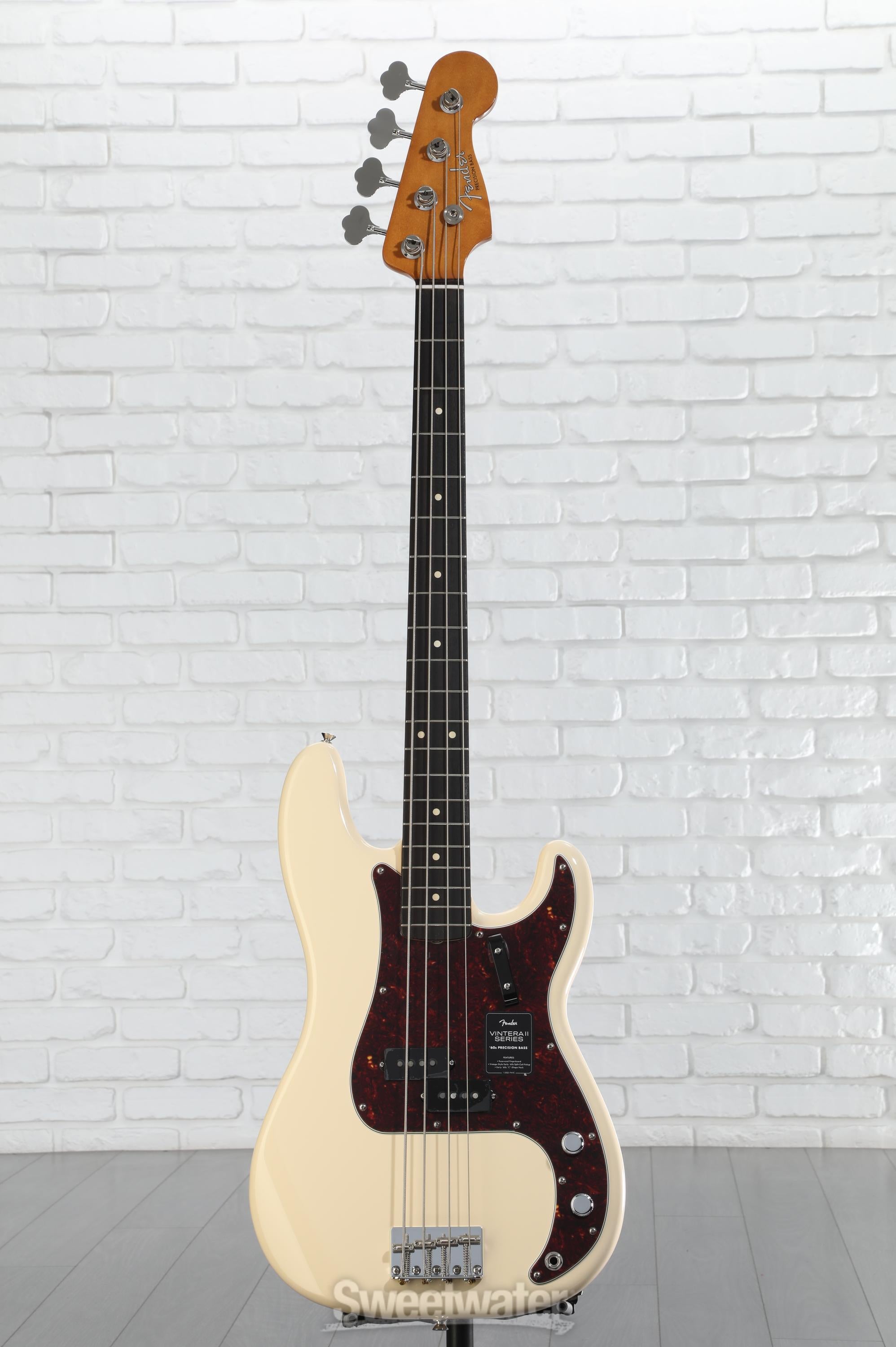 Fender Vintera II '60s Precision Bass - Olympic White | Sweetwater
