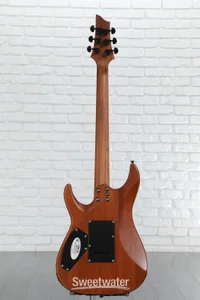 Schecter C-1 Exotic Spalted Maple Electric Guitar - Satin Natural Vintage Burst