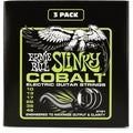 Photo of Ernie Ball 3721 Regular Slinky Cobalt Electric Guitar Strings - .010-.046 Factory 3-pack