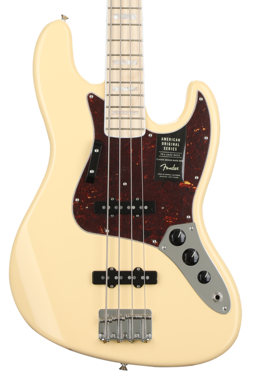 Fender American Original '70s Jazz Bass - Vintage White | Sweetwater