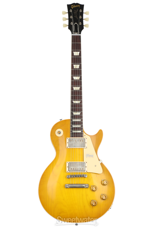 Gibson Custom 1958 Les Paul Standard Reissue VOS Electric Guitar - Lemon  Burst