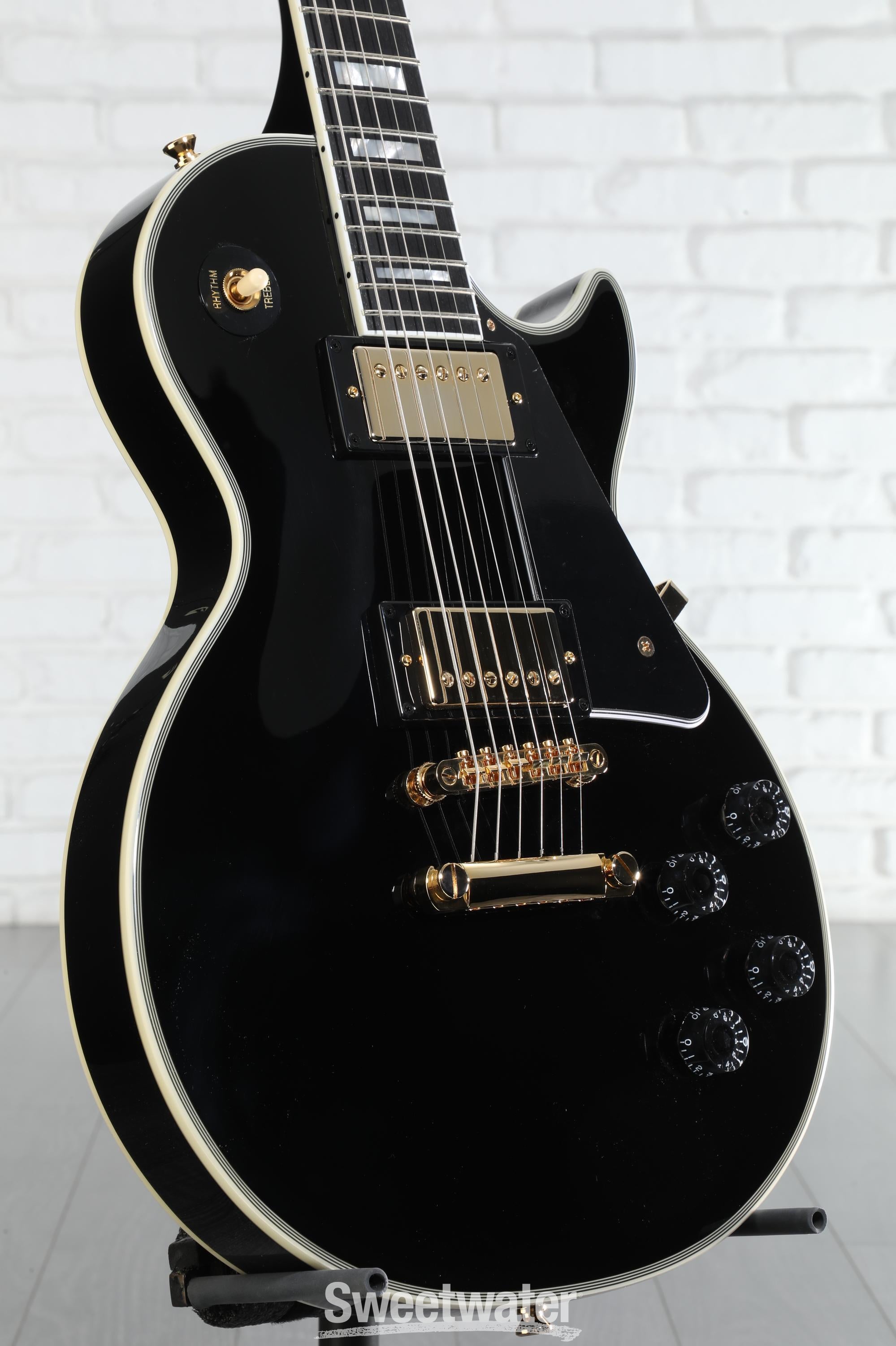 Epiphone Les Paul Custom Electric Guitar - Ebony | Sweetwater
