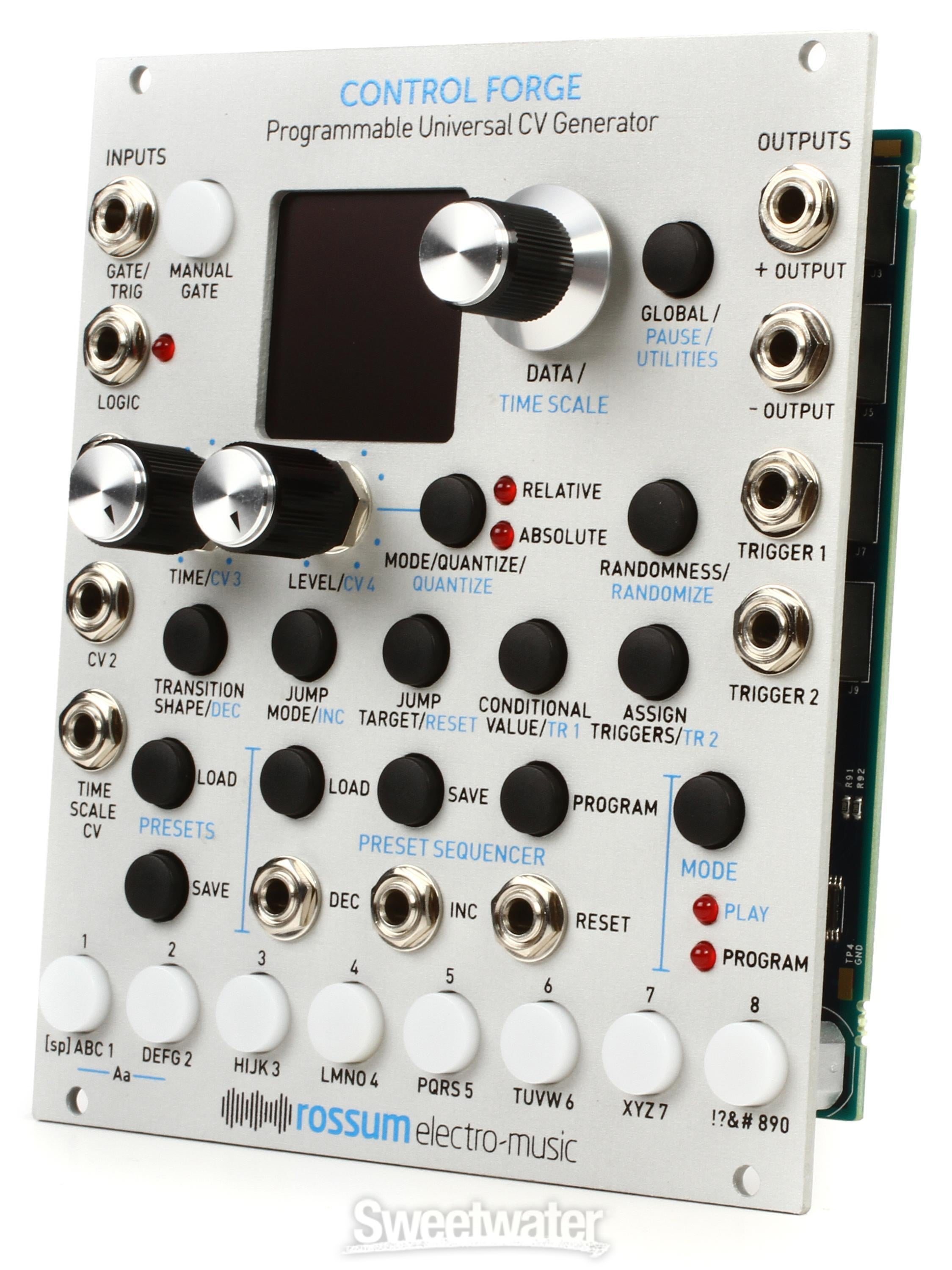 Rossum Electro-Music Control Forge Eurorack Programmable CV Generator Module