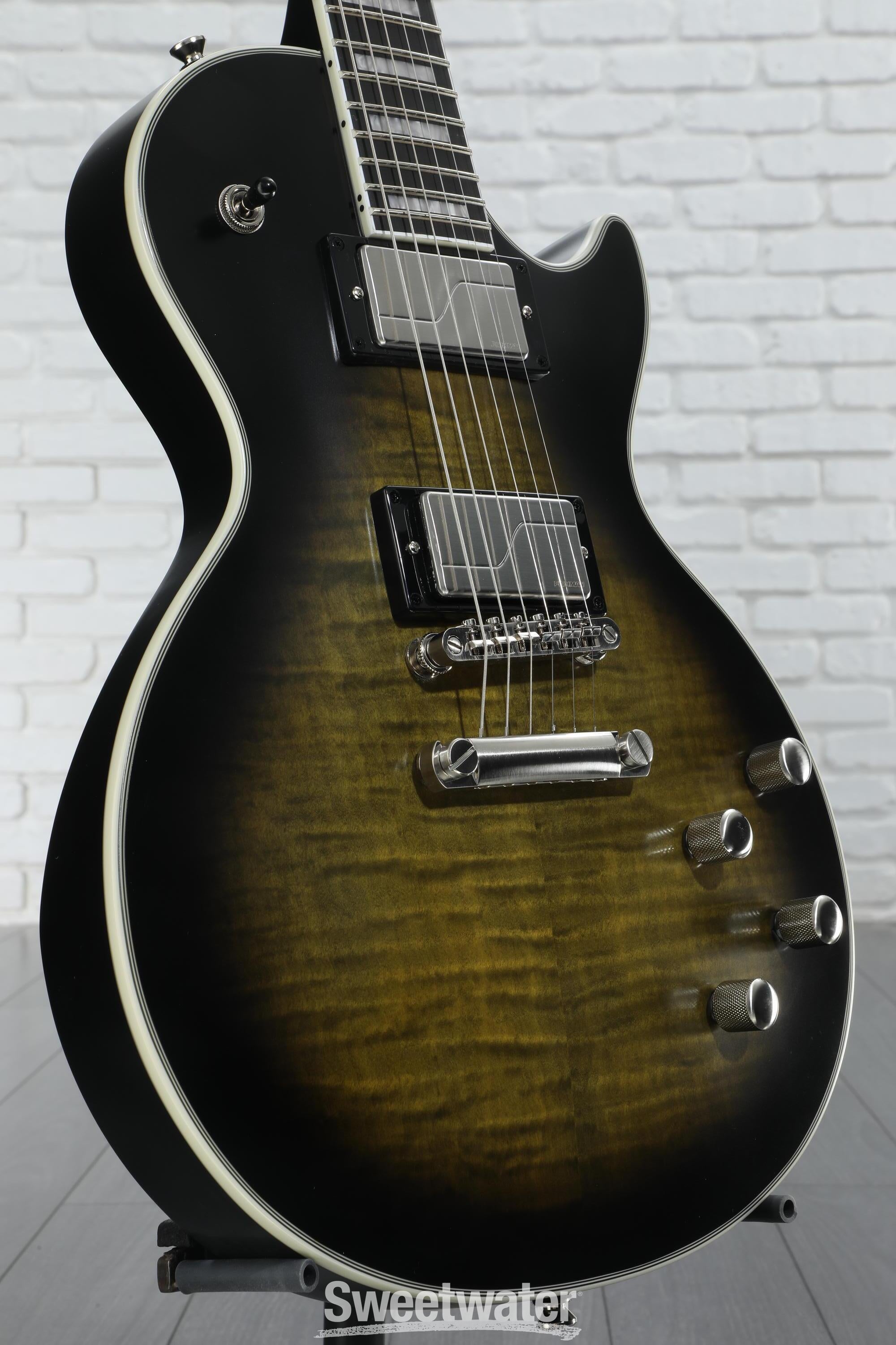 Epiphone Les Paul Prophecy Electric Guitar - Olive Tiger Aged