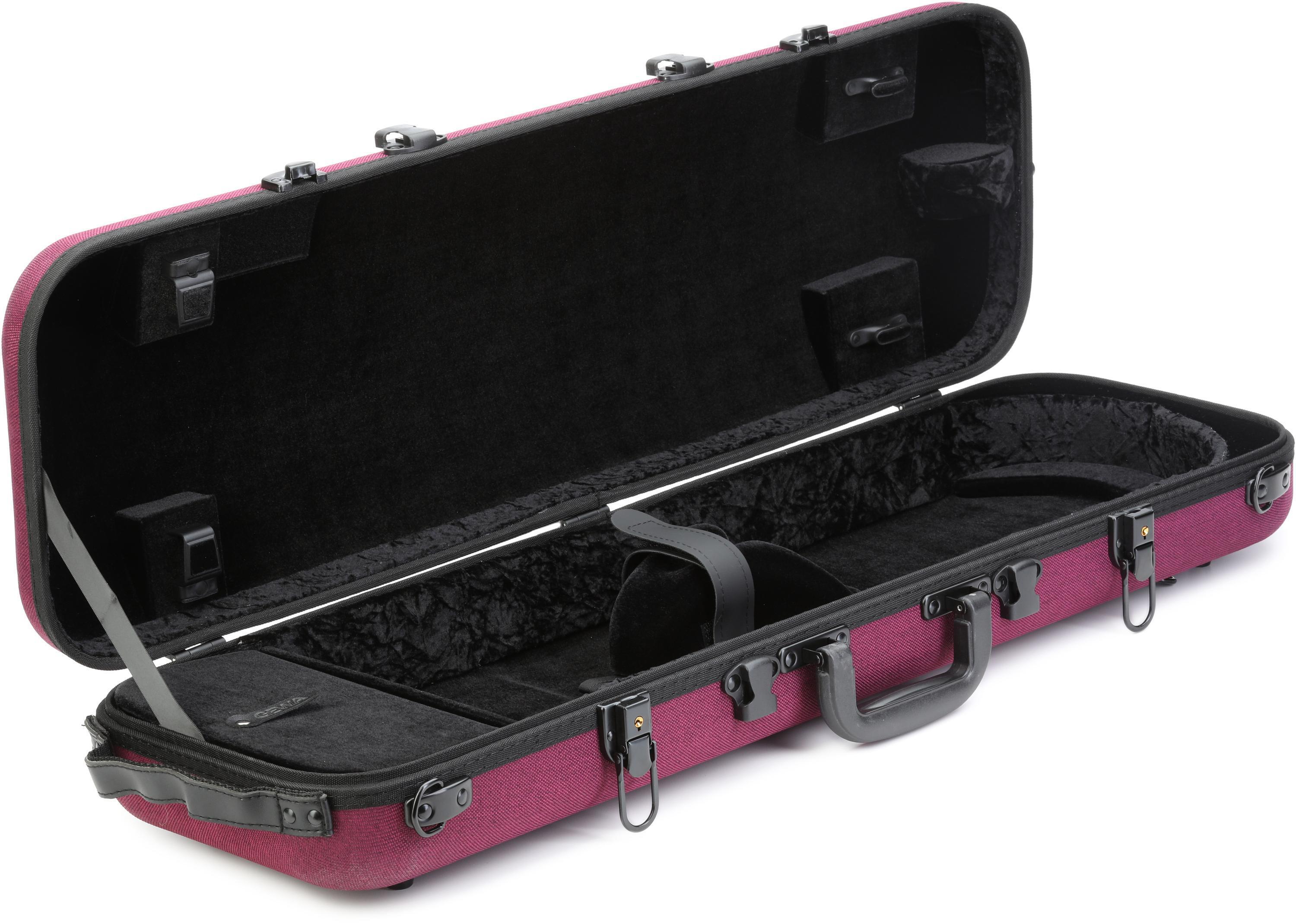 GEWA Bio-A Oblong Violin Case - Violet, 4/4 Size