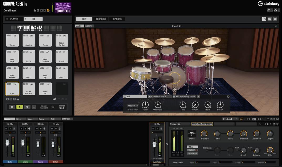 Photo of Steinberg Groove Agent 6 Virtual Drum Software