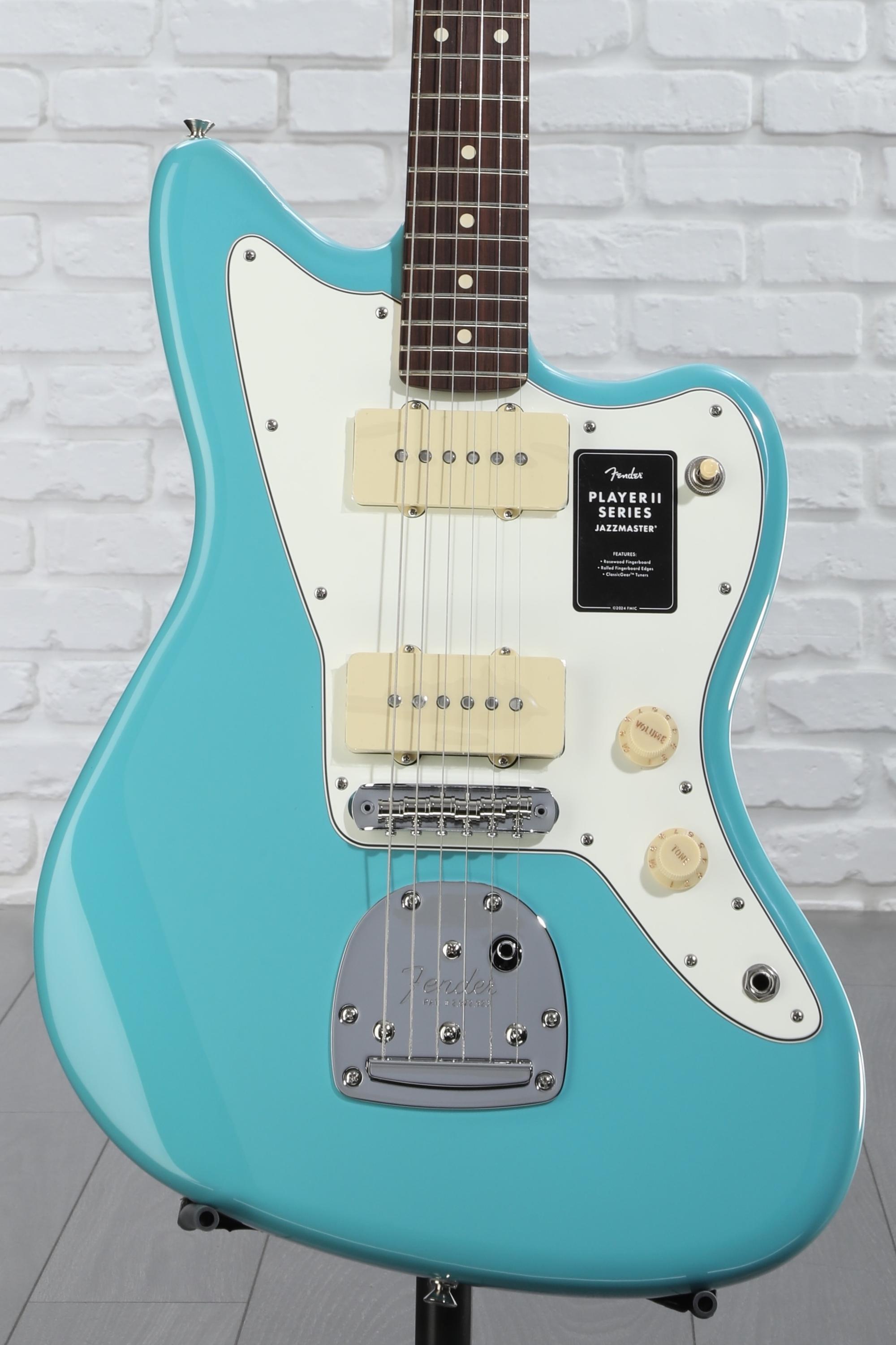 Fender / Player Jazzmaster Ⅱ Blue Fender Player II Jazzmaster Rosewood - Aquatone Blue | Cream