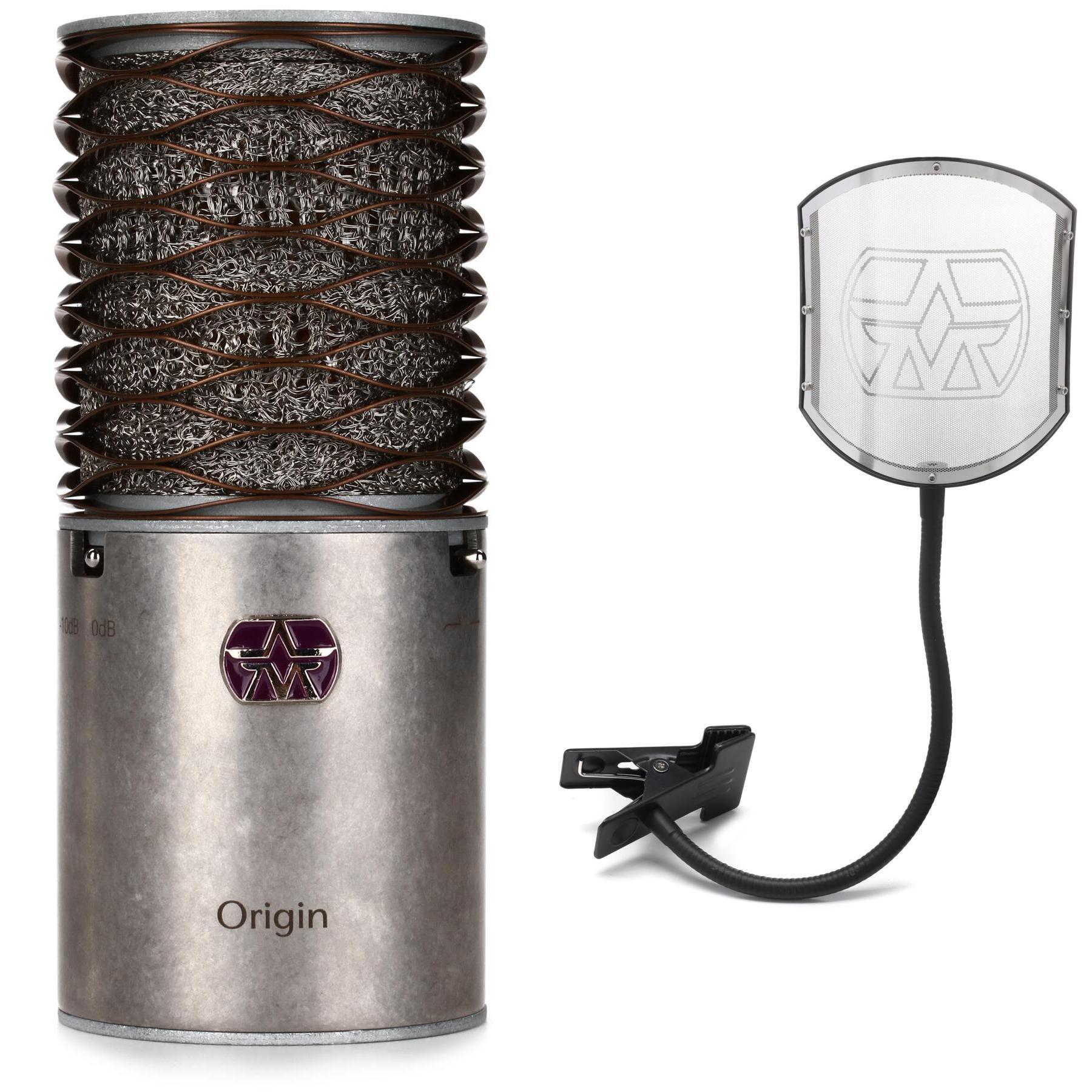 Aston Microphones Origin Large-diaphragm Condenser Microphone with Premium  Gooseneck Pop Filter