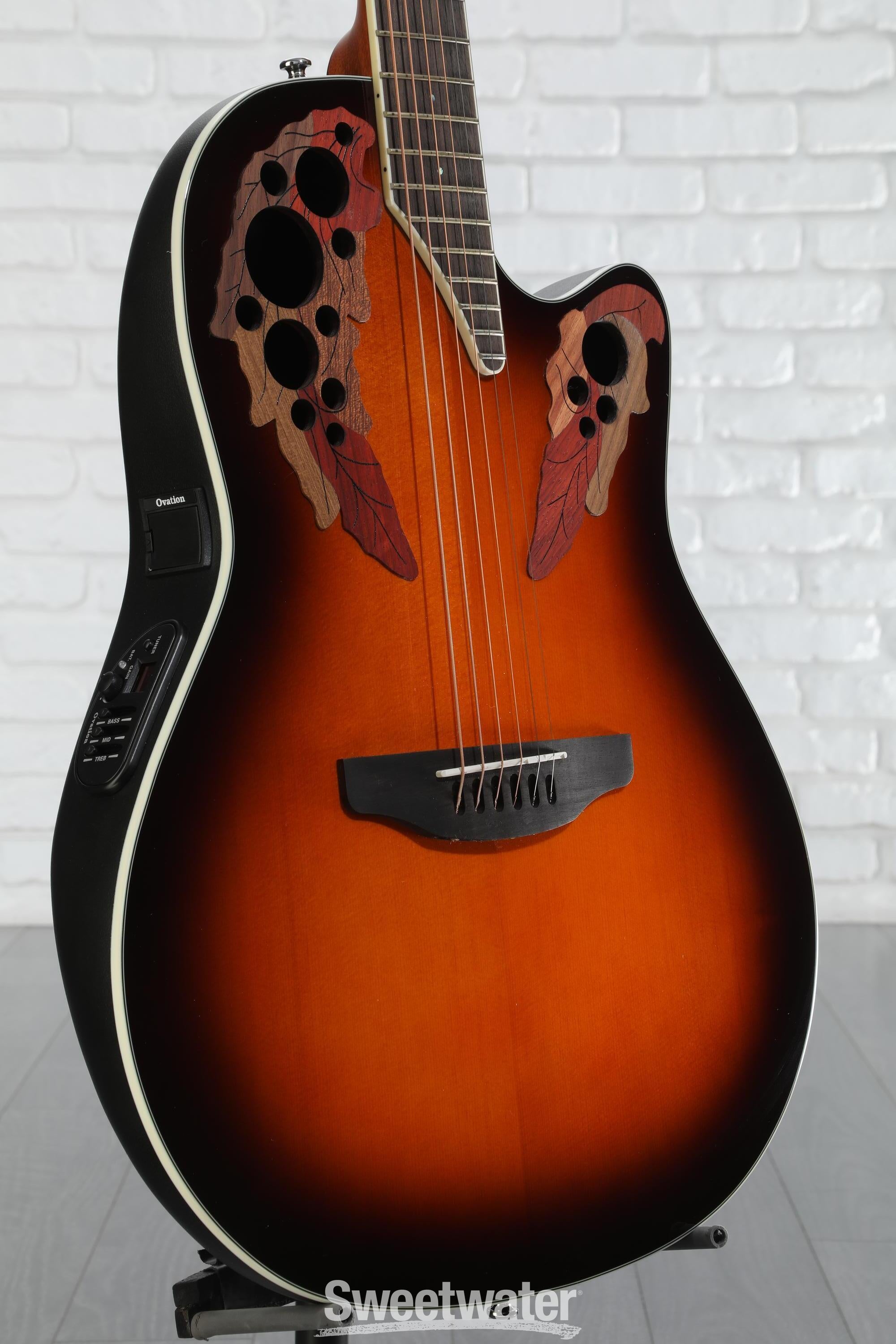 激レア　Celebrity by OVATION　エレキギター Amazon.com: Ovation Celebrity Elite Solid Spruce TOop