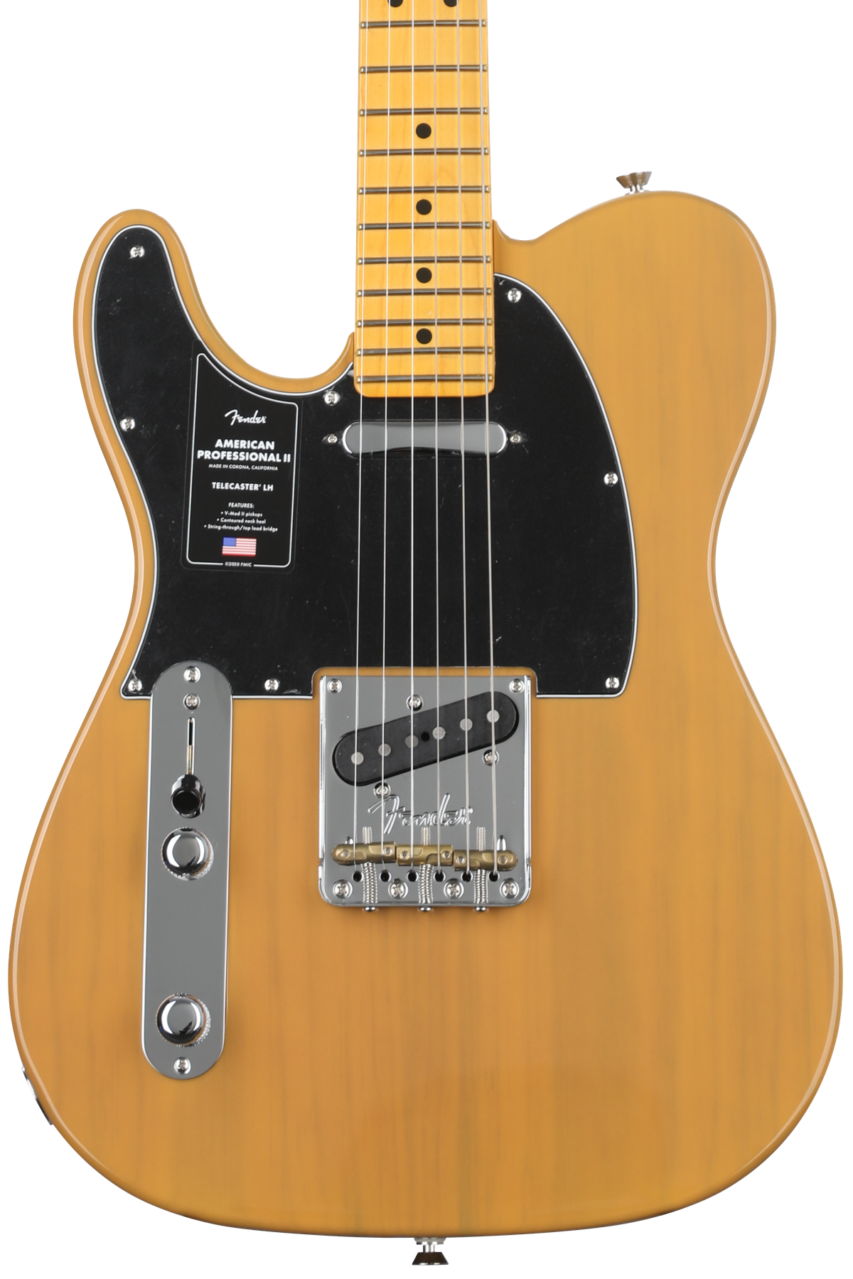 Fender American Professional II Telecaster Left-handed - Butterscotch Blonde with Maple Fingerboard