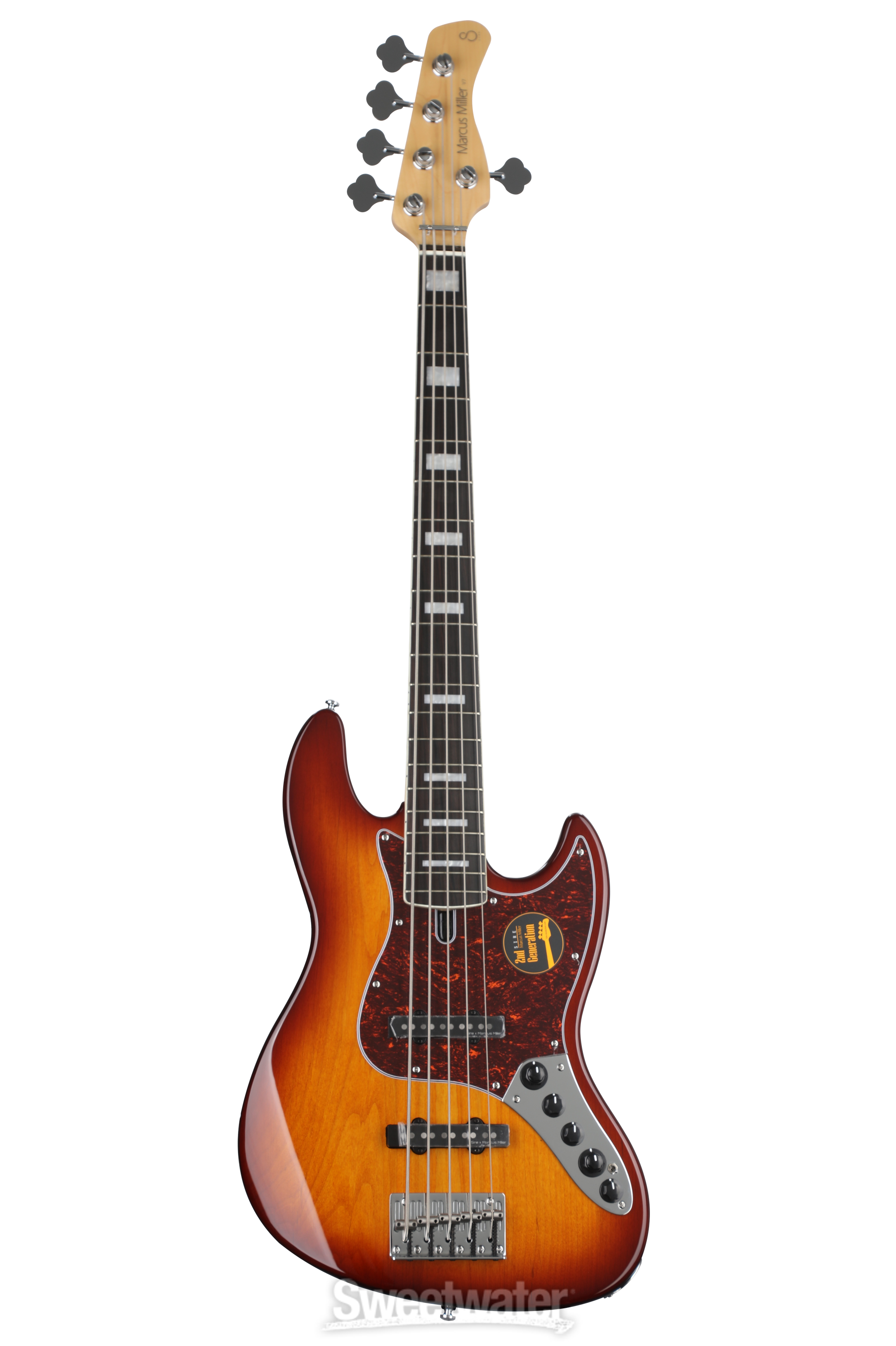 Sire Marcus Miller V7 Alder 5-string Bass Guitar - Tobacco Sunburst