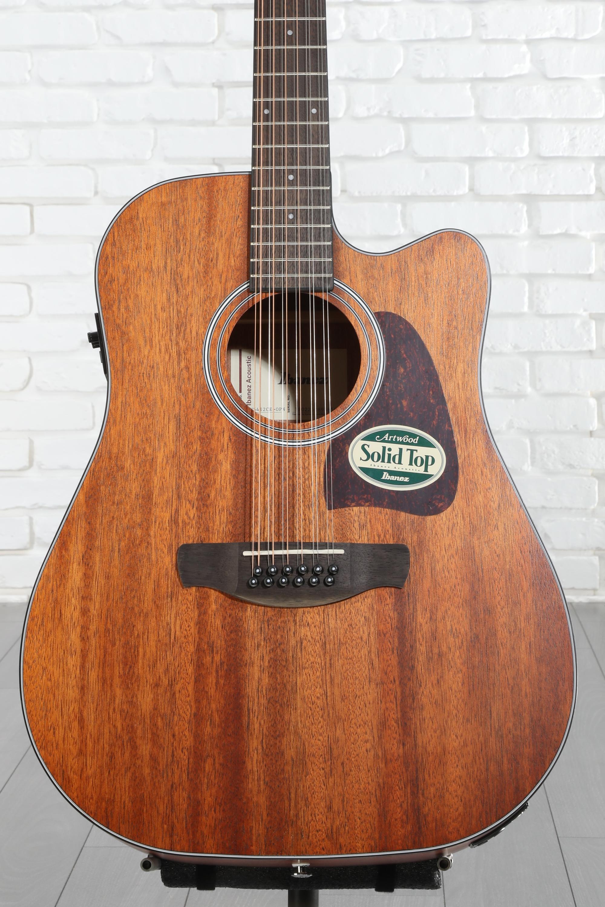 Ibanez AW5412CE 12-string Acoustic-electric Guitar - Open Pore
