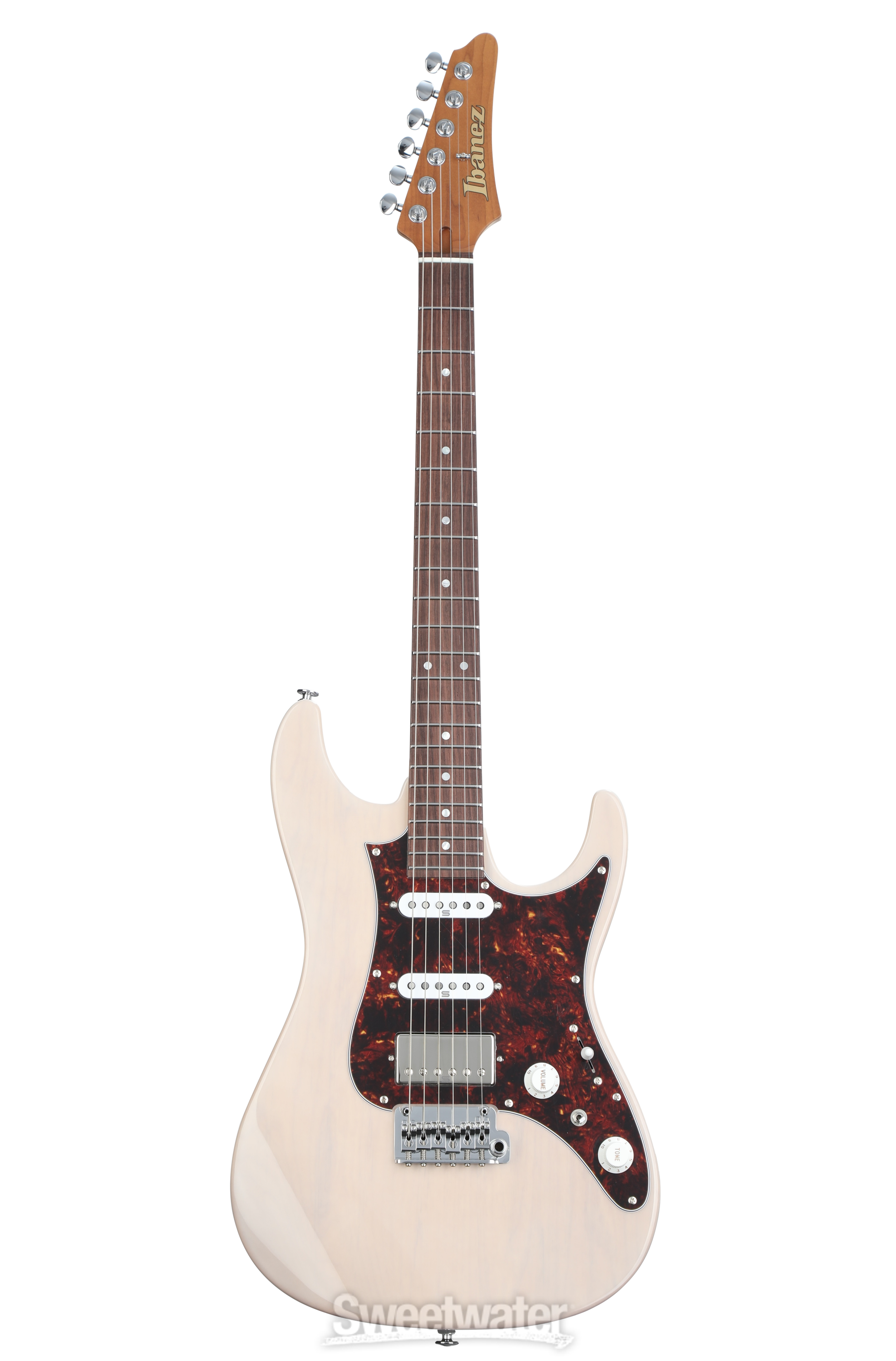 Ibanez Prestige AZ2204N Electric Guitar - Antique White Blonde