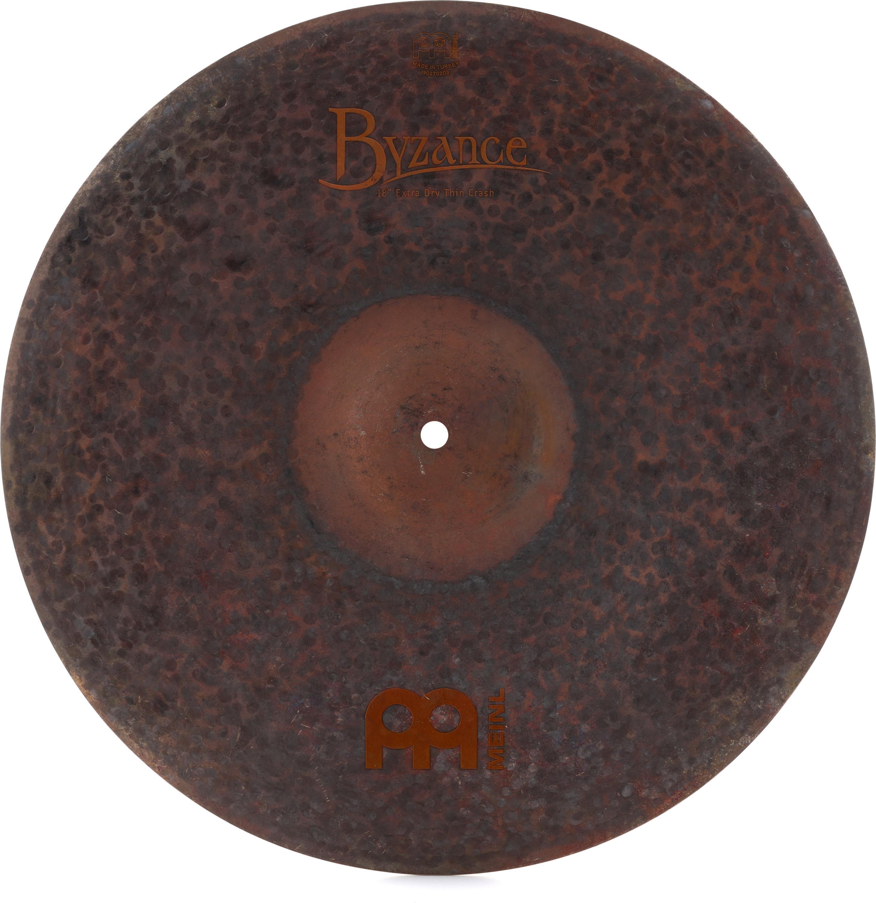 Bundled Item: Meinl Cymbals 18 inch Byzance Extra Dry Thin Crash Cymbal