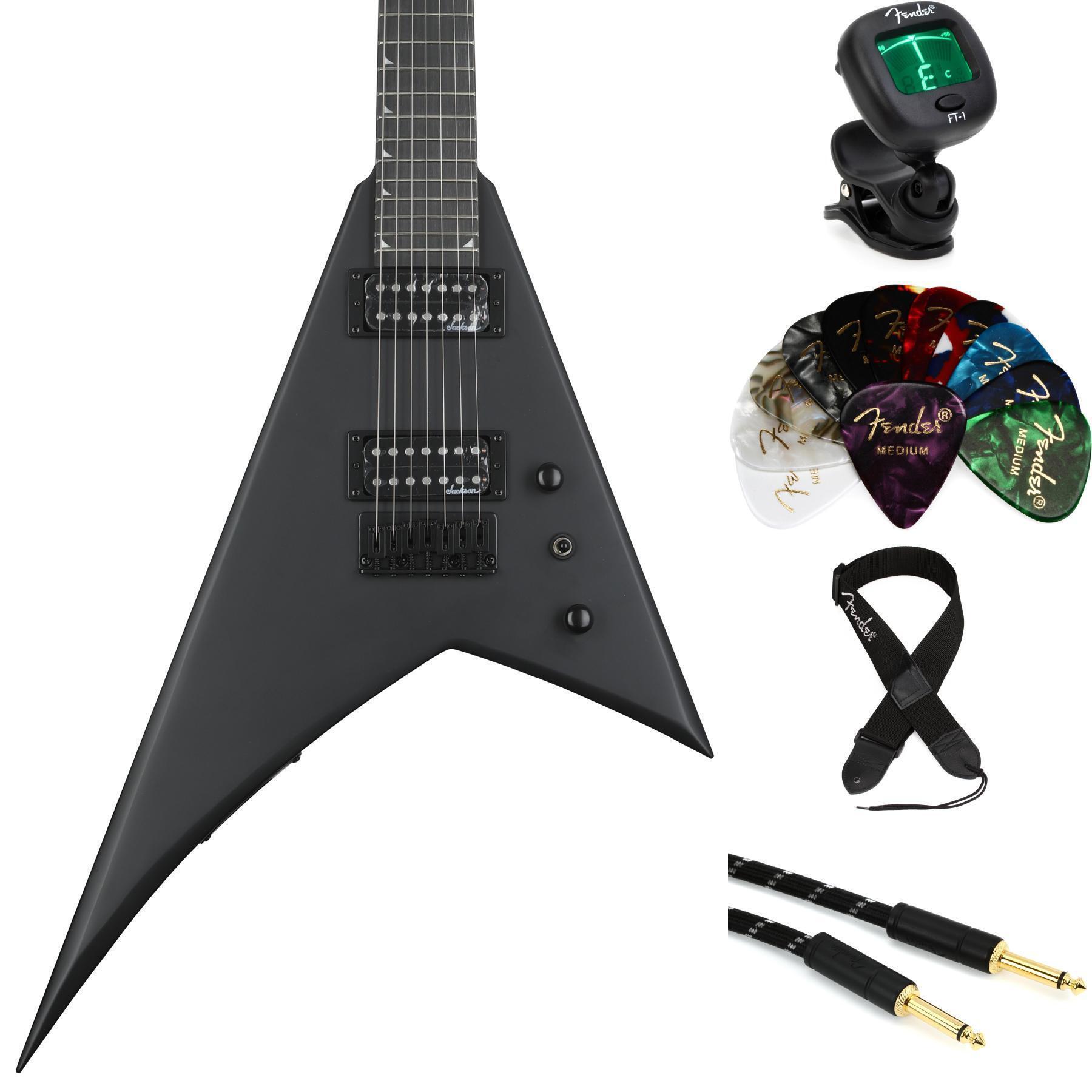 Jackson 7弦 Rhoads JS22-7 RR HT Black 超美品 Jackson JS Series Rhoads JS22-7 RR HT Electric Guitar Black