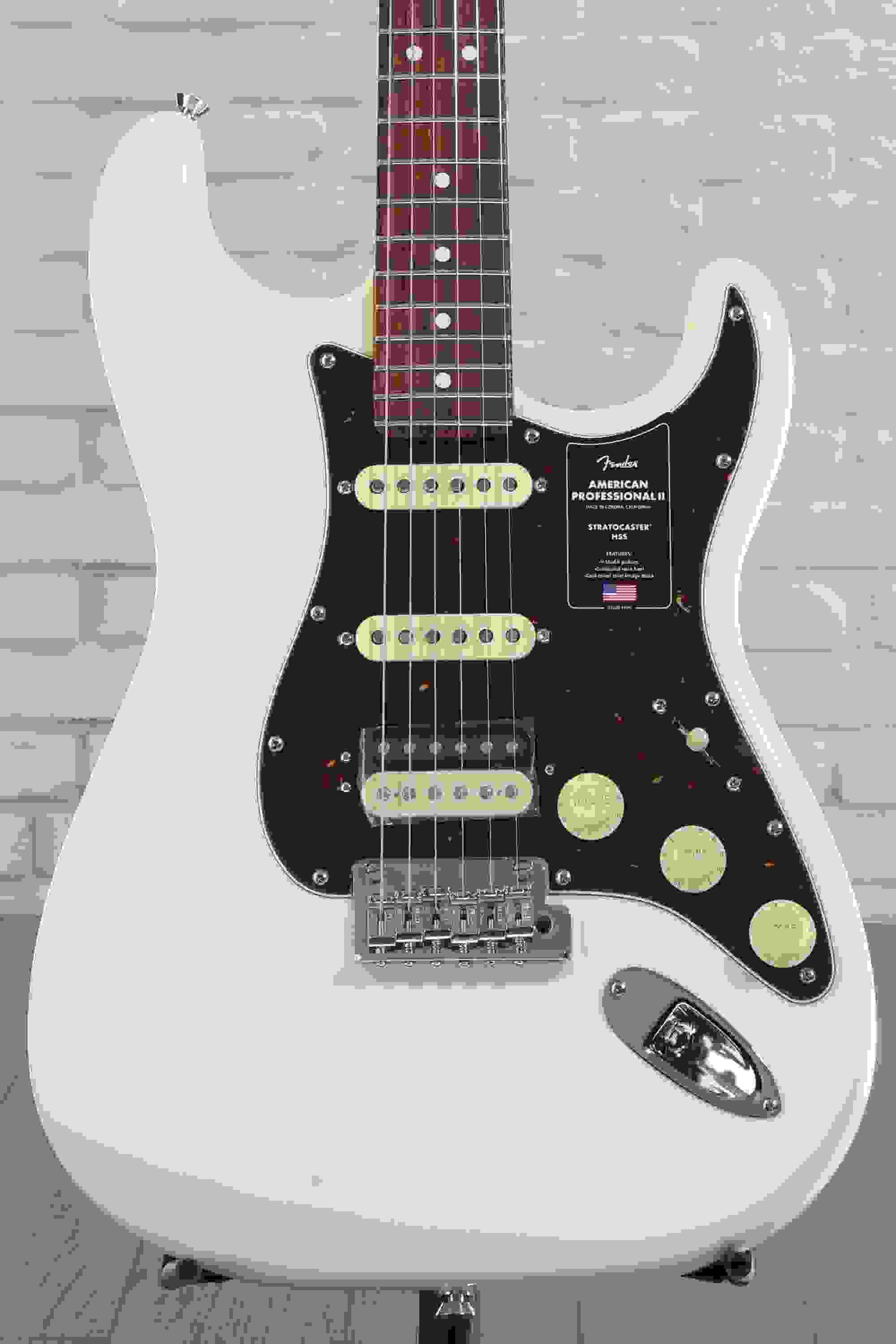 Fender American Professional II Stratocaster HSS - Olympic White with Rosewood Fingerboard