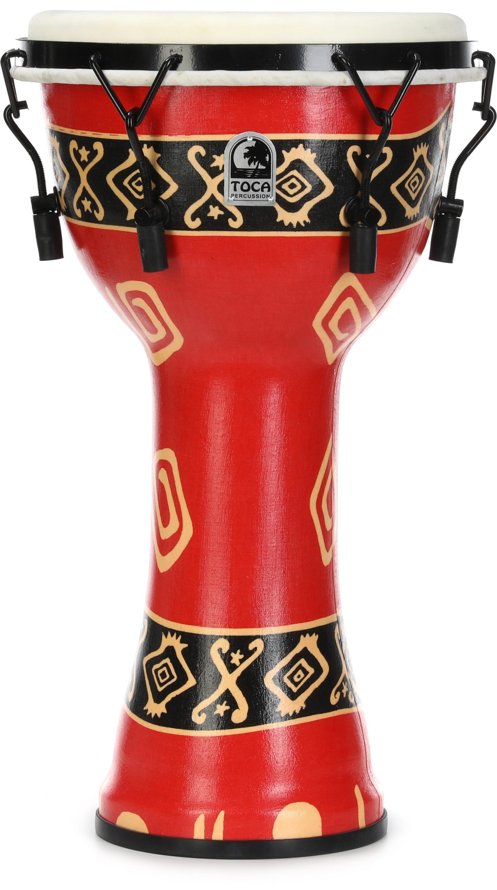 Toca Percussion Freestyle Mechanically Tuned Djembe - Black