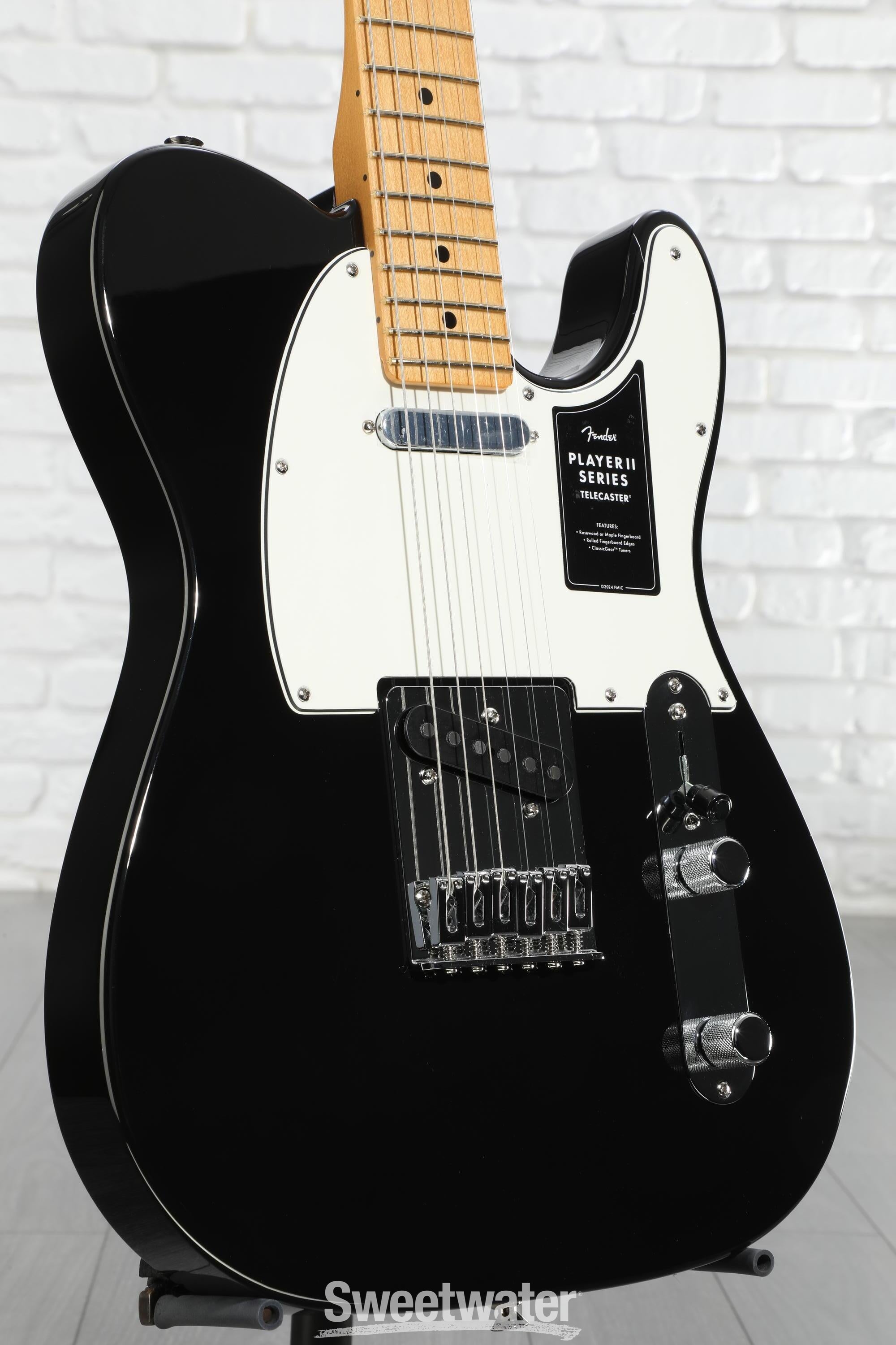 エレキギター　fender Player II Telecaster Fender Player II Telecaster Electric Guitar - Black with Maple
