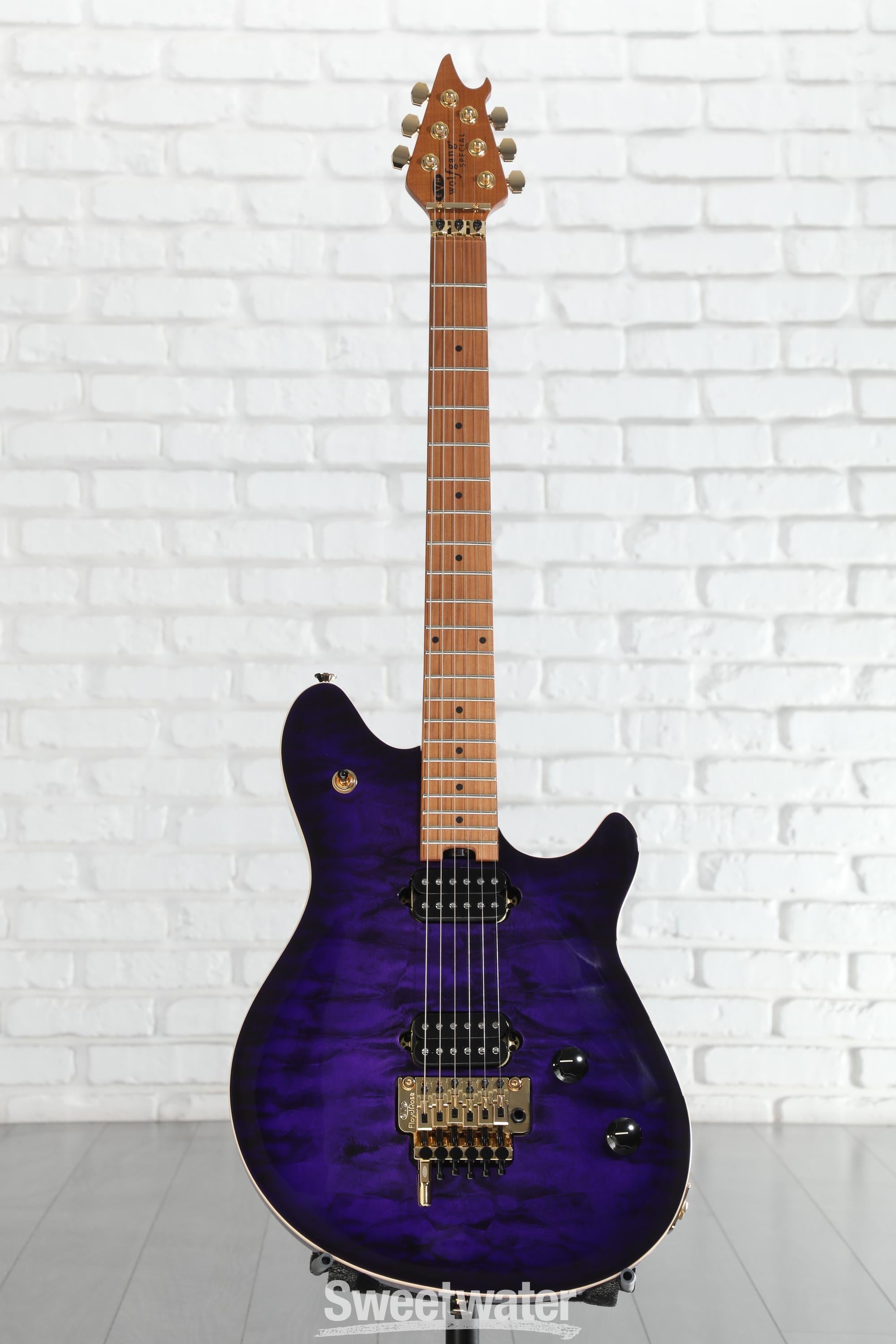 EVH Wolfgang Special QM Electric Guitar - Purple Burst | Sweetwater