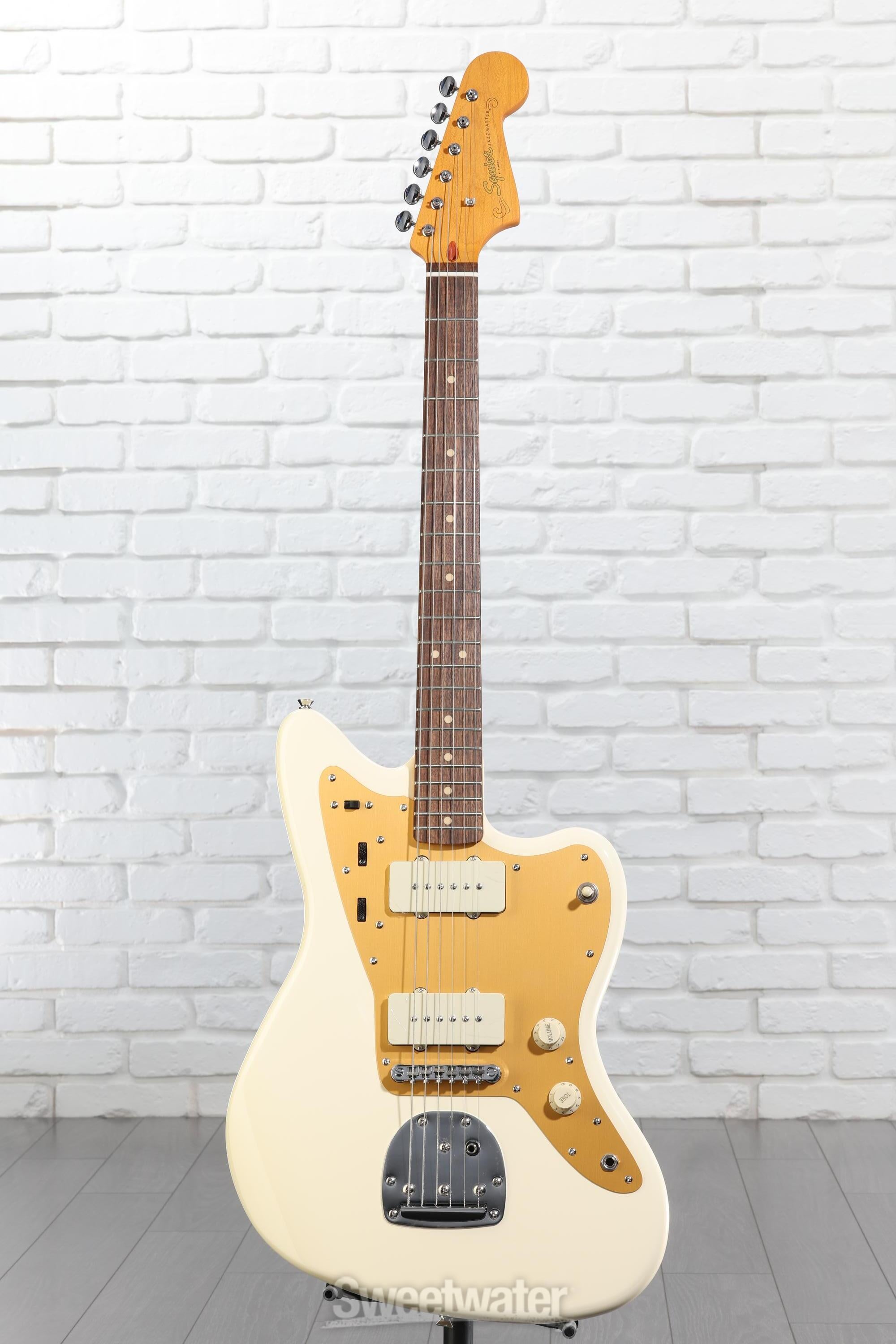 Squier J Mascis Signature Jazzmaster - Vintage White with Indian