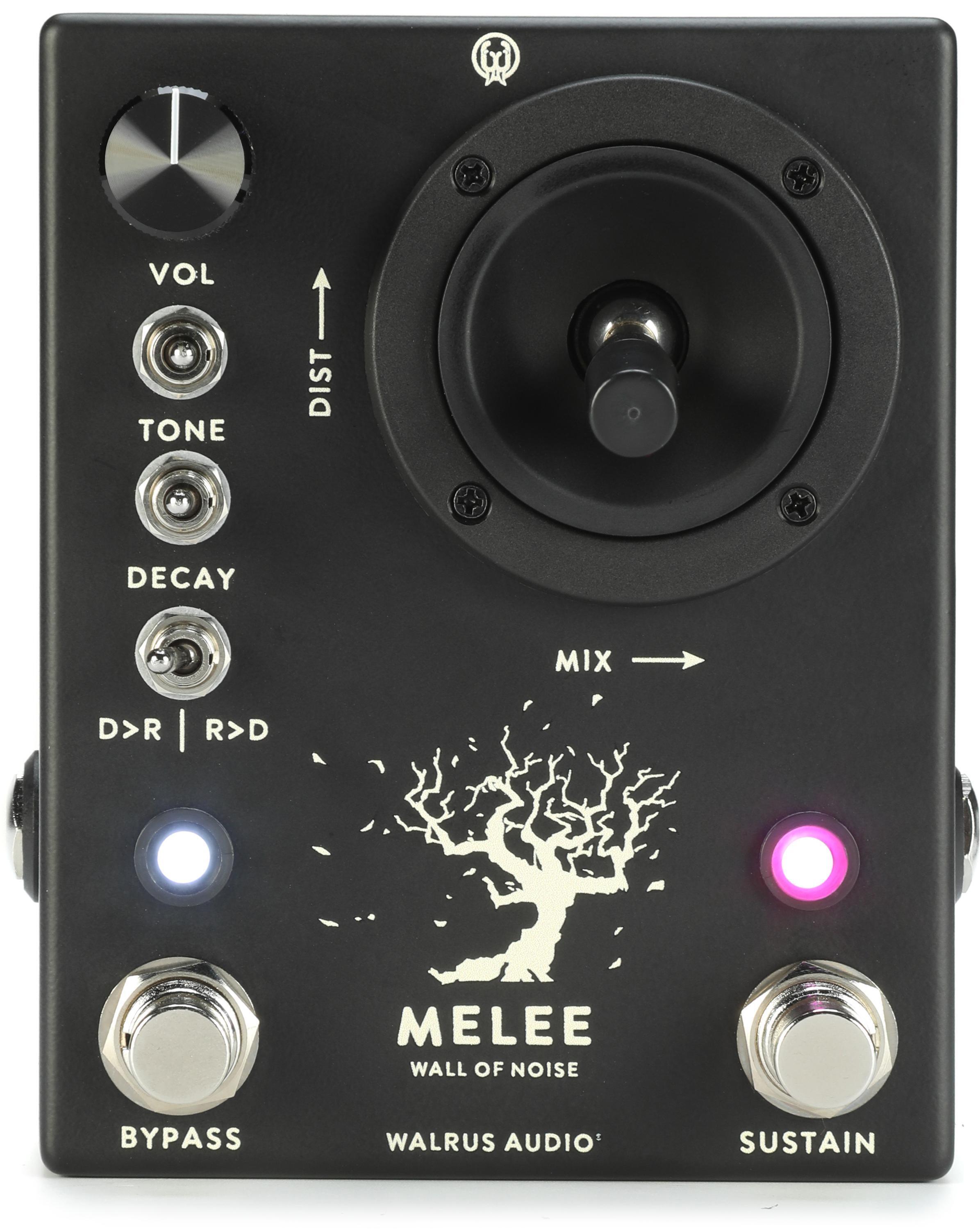 Walrus Audio Melee: Wall of Noise Distortion/Reverb Pedal - Black