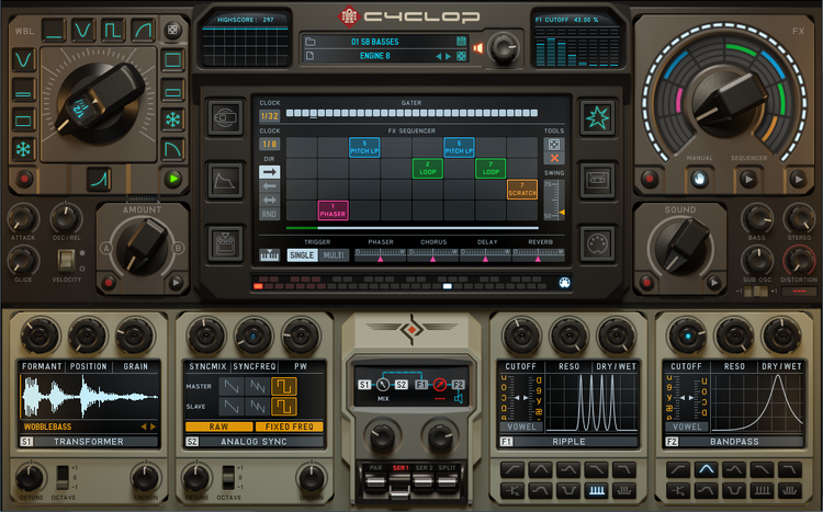 Sugar Bytes Cyclop Twisted Bass Synthesizer Software