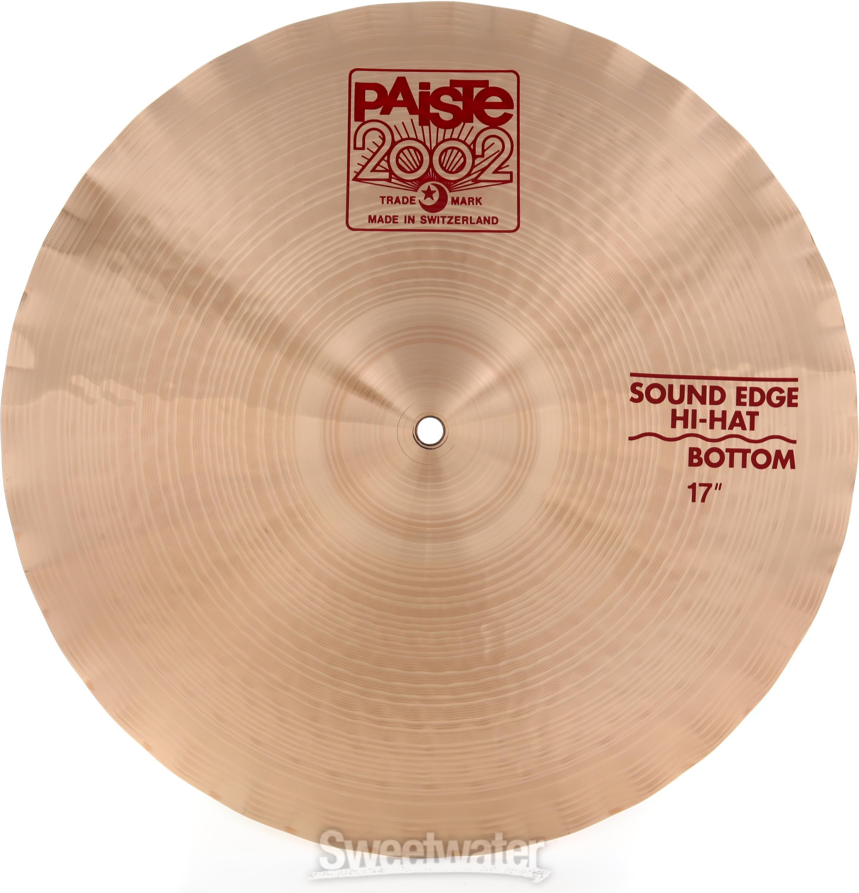 Paiste 17-inch 2002 Sound Edge Hi-hat Cymbals | Sweetwater