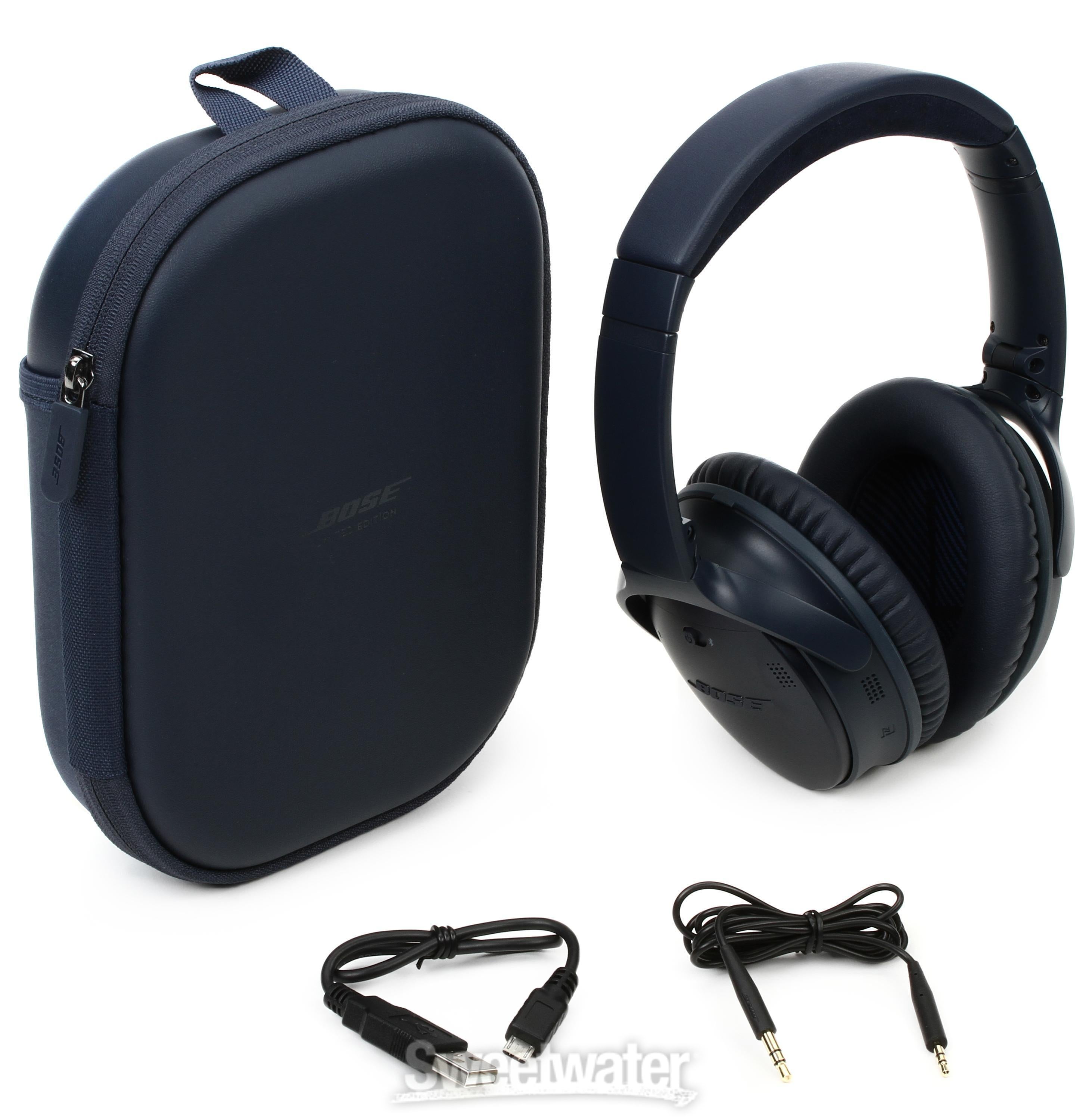 Bose QuietComfort 35 Wireless Headphones II Bluetooth Noise-Canceling  Headphones - Triple Midnight Blue | Sweetwater