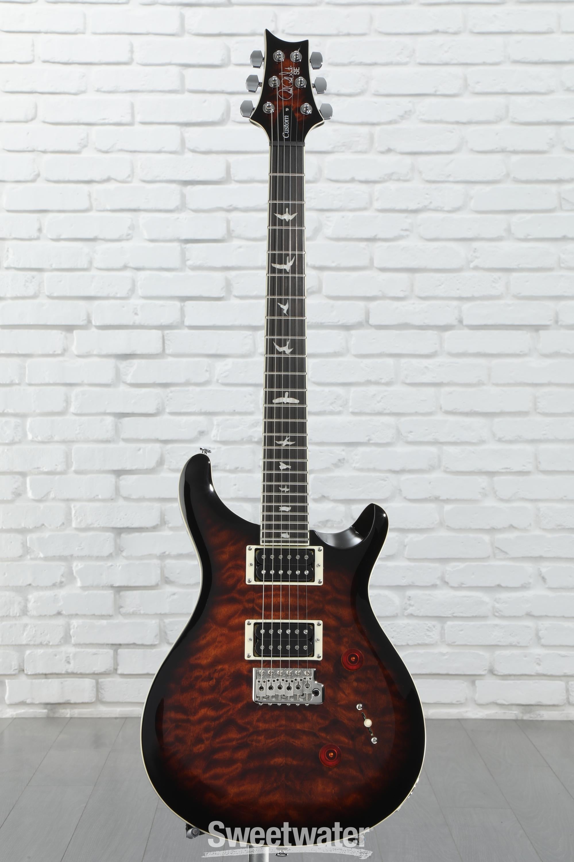 PRS SE Custom 24 Electric Guitar - Quilted Black Gold