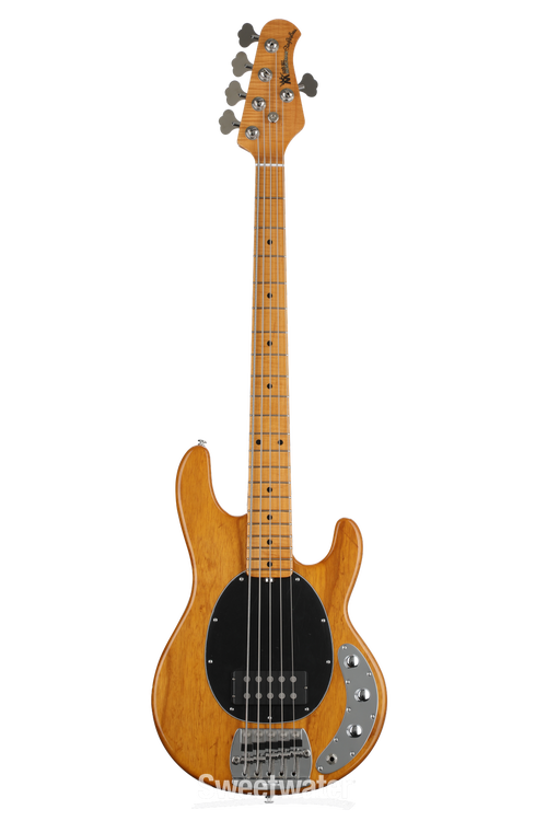 Ernie Ball Music Man StingRay 5 Classic Bass Guitar - Classic Natural with  Maple Fingerboard