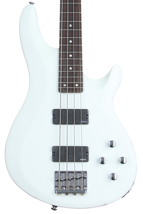 Schecter C-4 Deluxe Bass Guitar - Satin White | Sweetwater