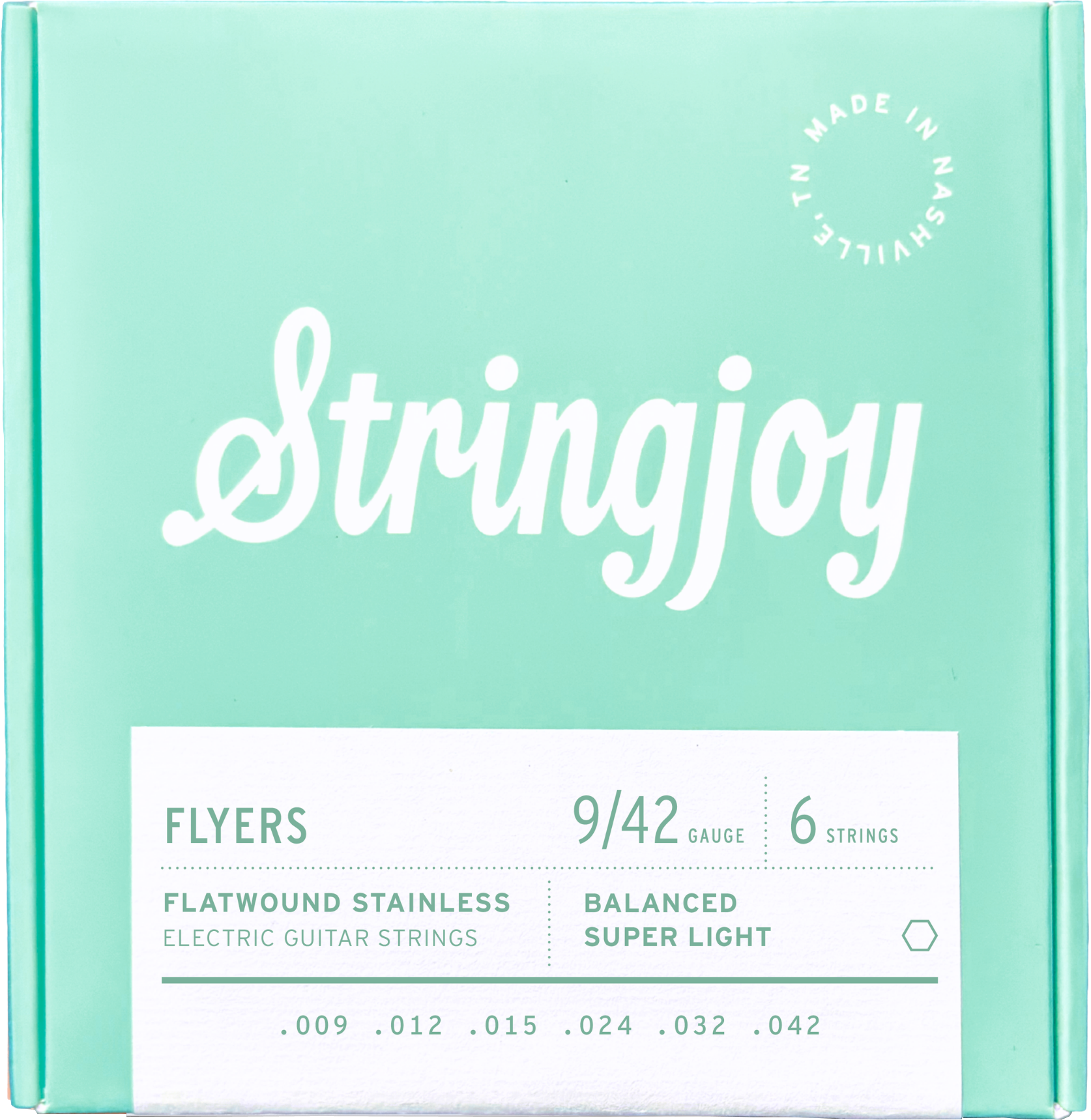 Photo of Stringjoy Flyers Electric Guitar Strings - .009-.042, Super Light