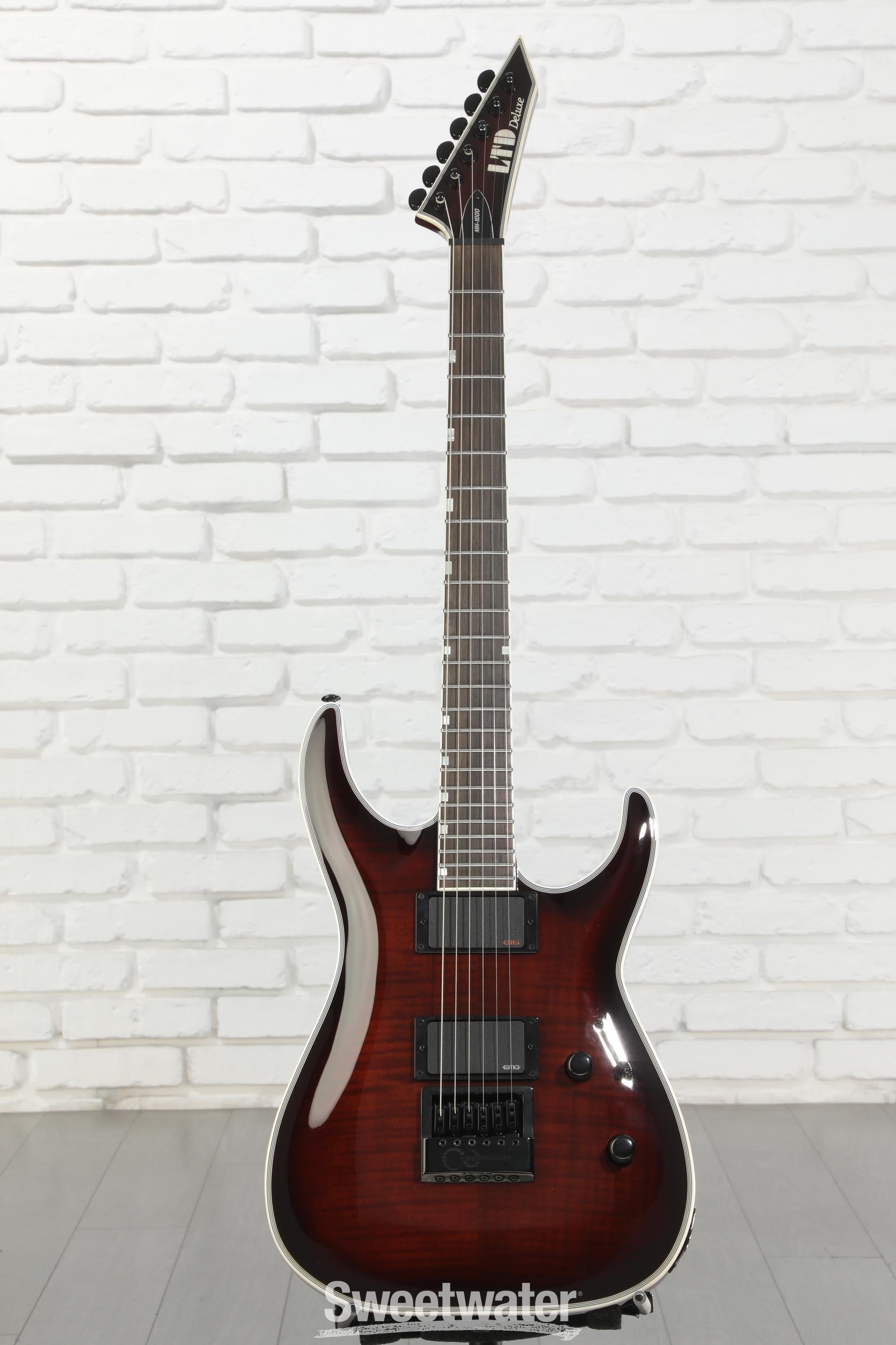 ESP LTD Deluxe MH-1000 EverTune Electric Guitar - Dark Brown