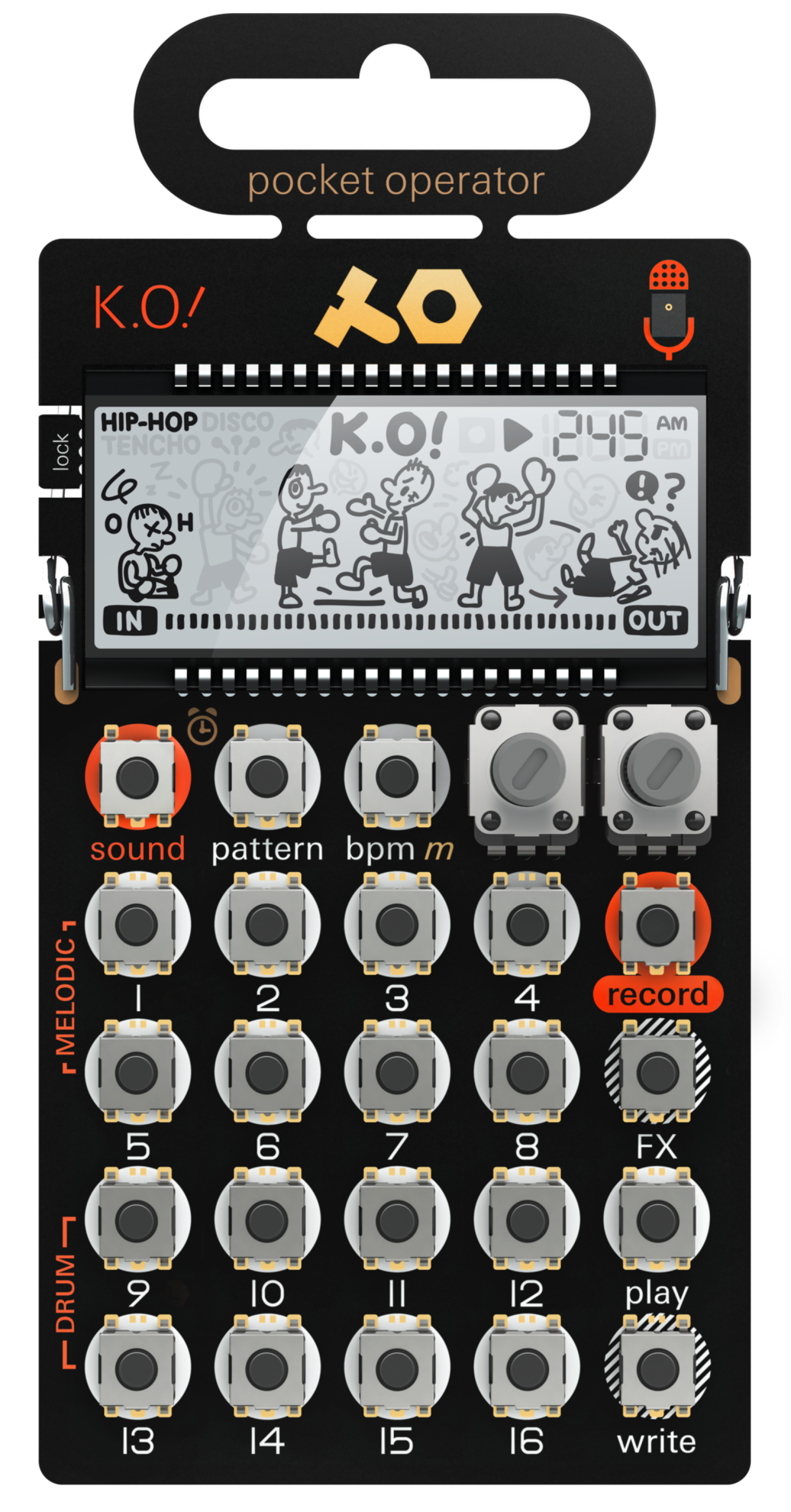 pocket operator po-33knockout ノックアウトケース付 - 器材