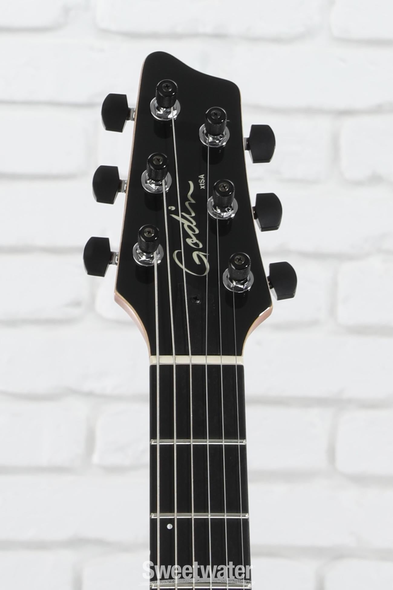 Godin xtSA Multi-Voice Electric Guitar - Trans Black