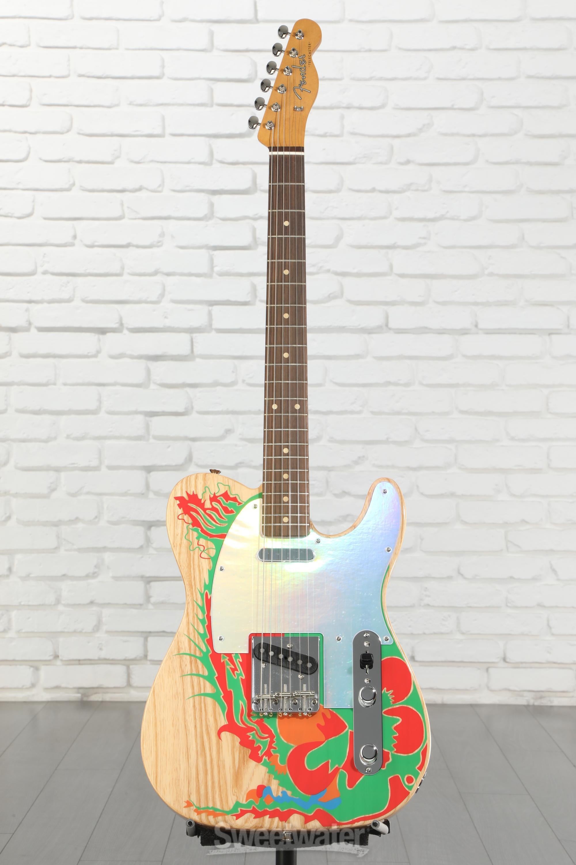 Fender Jimmy Page Telecaster - Natural with Artwork | Sweetwater