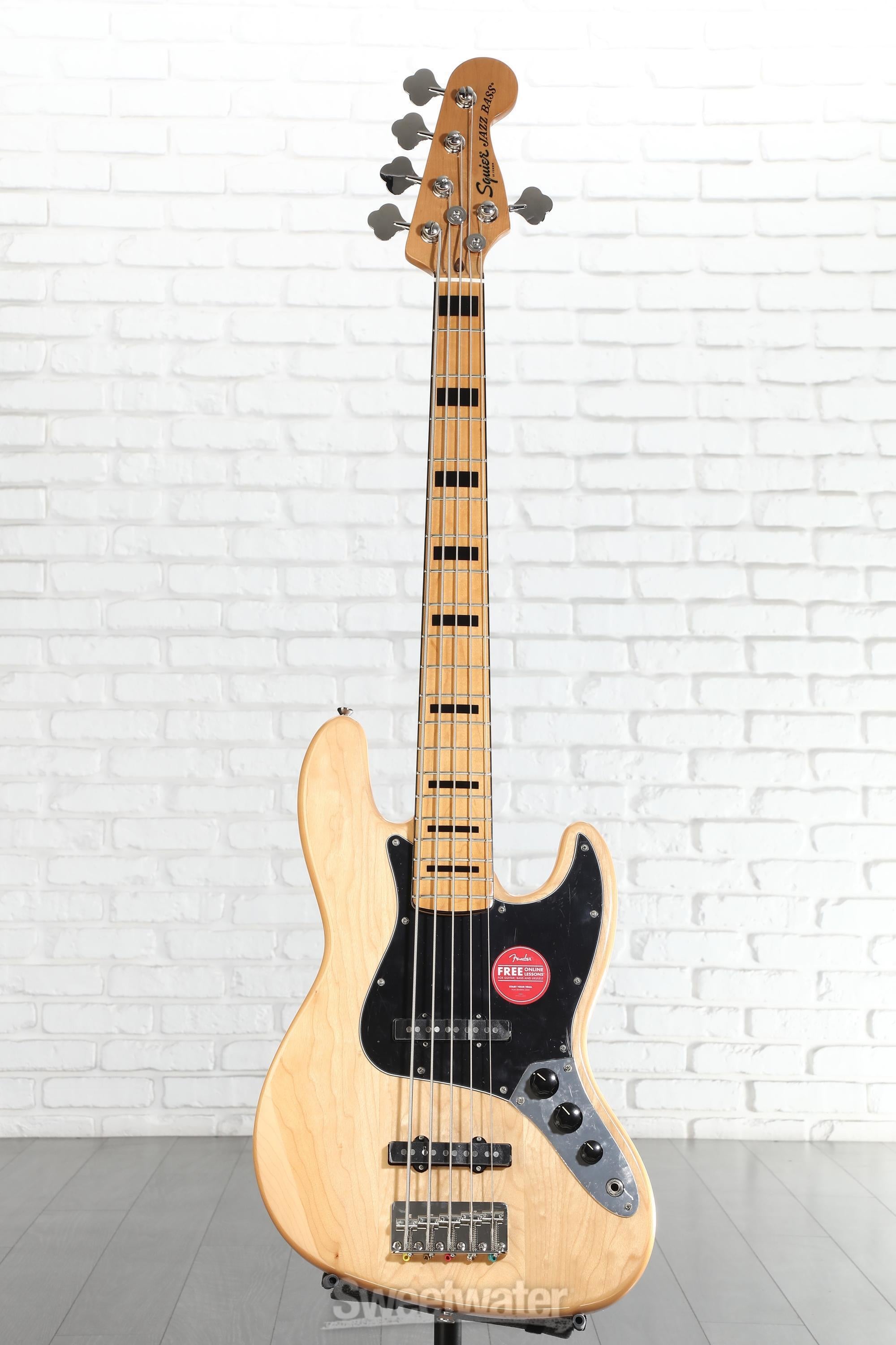 Squier Classic Vibe '70s Jazz Bass V - Natural with Maple