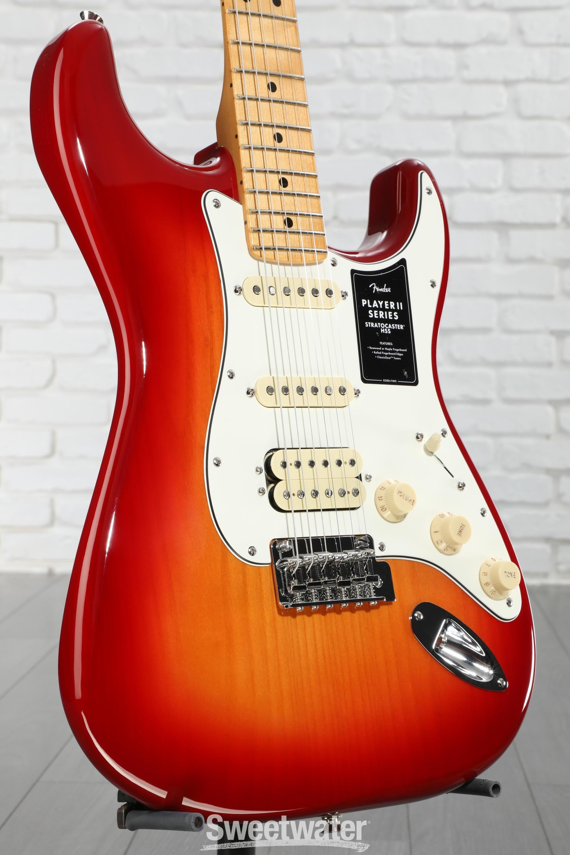 Fender Player II Stratocaster HSS Electric Guitar - Aged Cherry