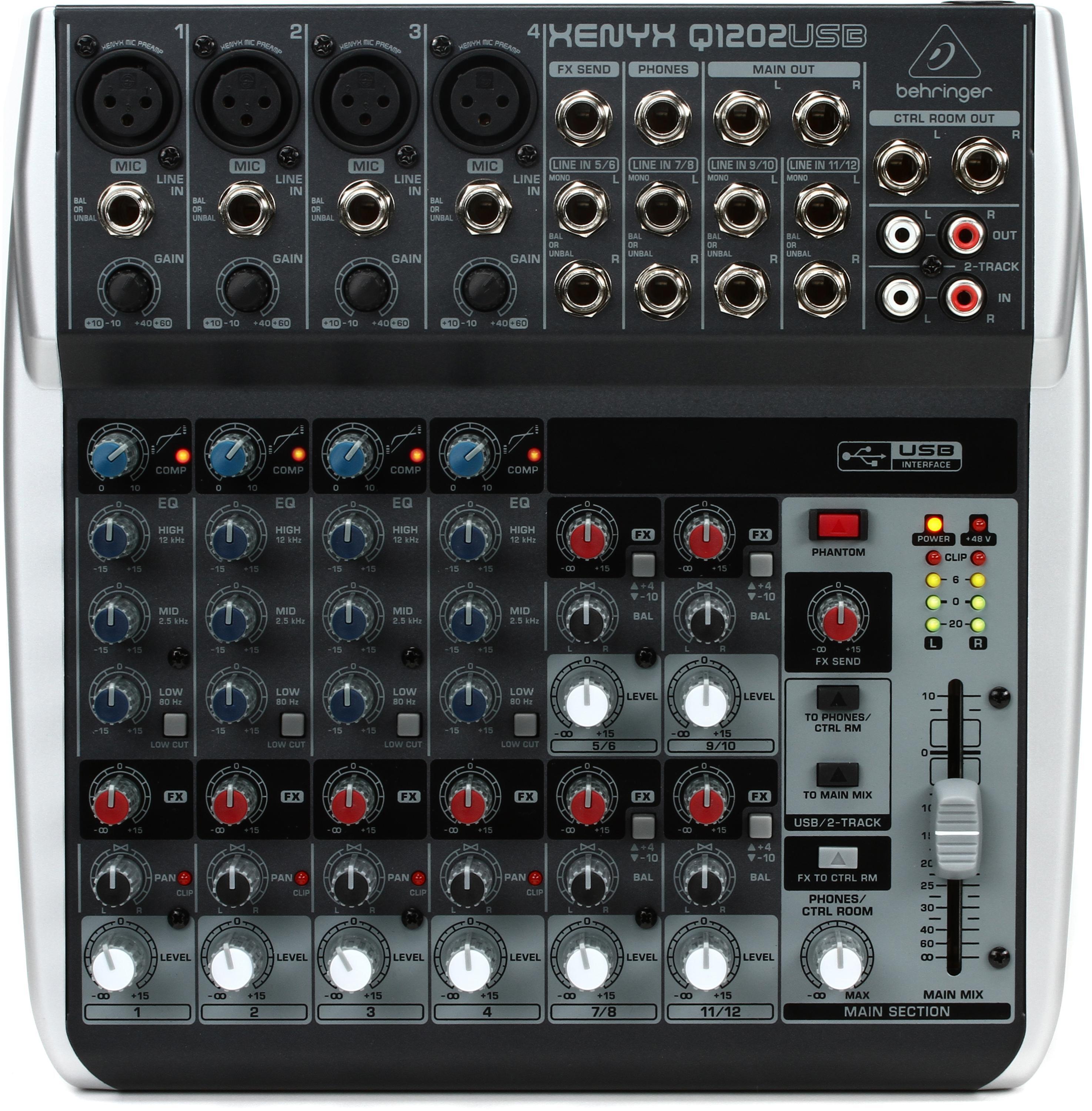 Behringer Xenyx Q1202USB Mixer with USB | Sweetwater