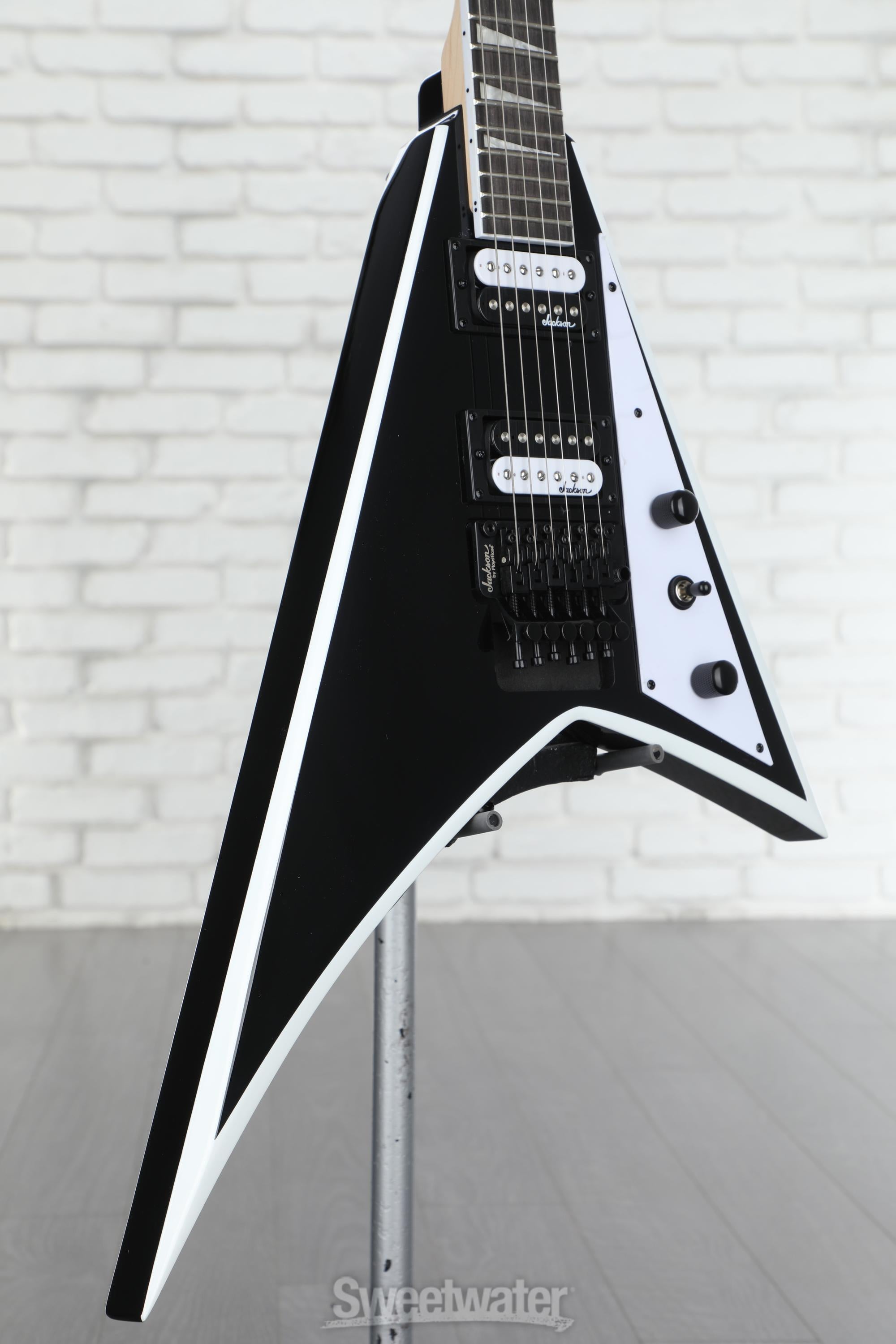 Jackson Rhoads JS32 Electric Guitar - Black with White Bevels