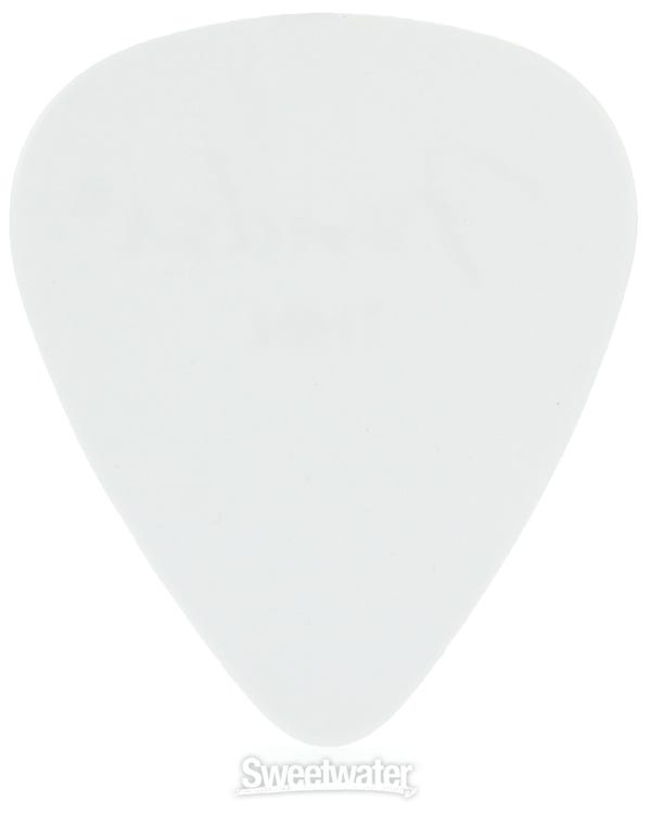 Fender 1980351780 351 Classic Celluloid Guitar Picks, White, Thin