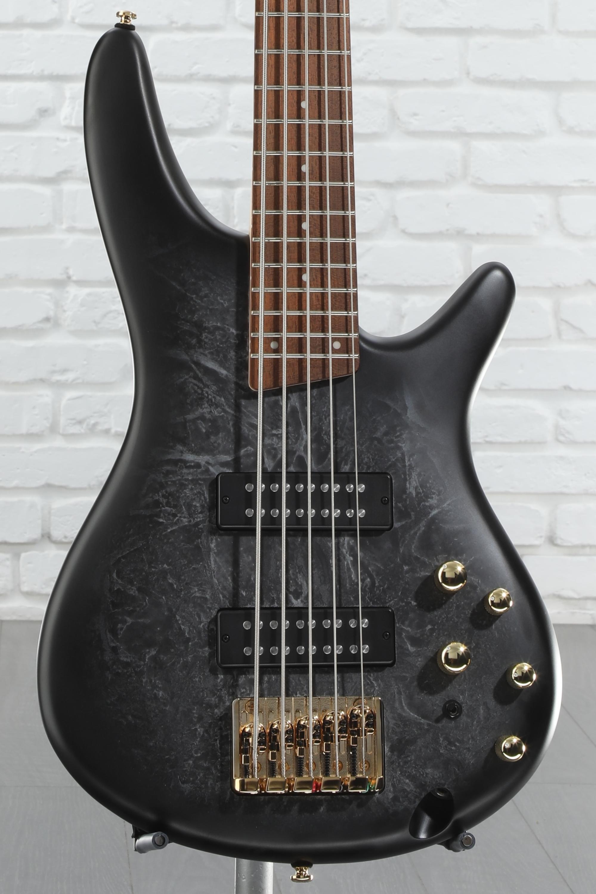 Ibanez SR Standard 5-string Electric Bass - Black Ice Frozen Matte