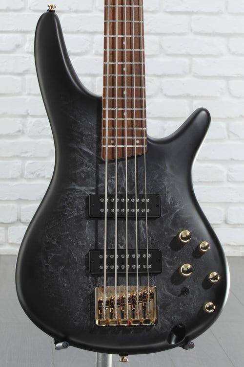Ibanez SR Standard 5-string Electric Bass - Black Ice Frozen Matte