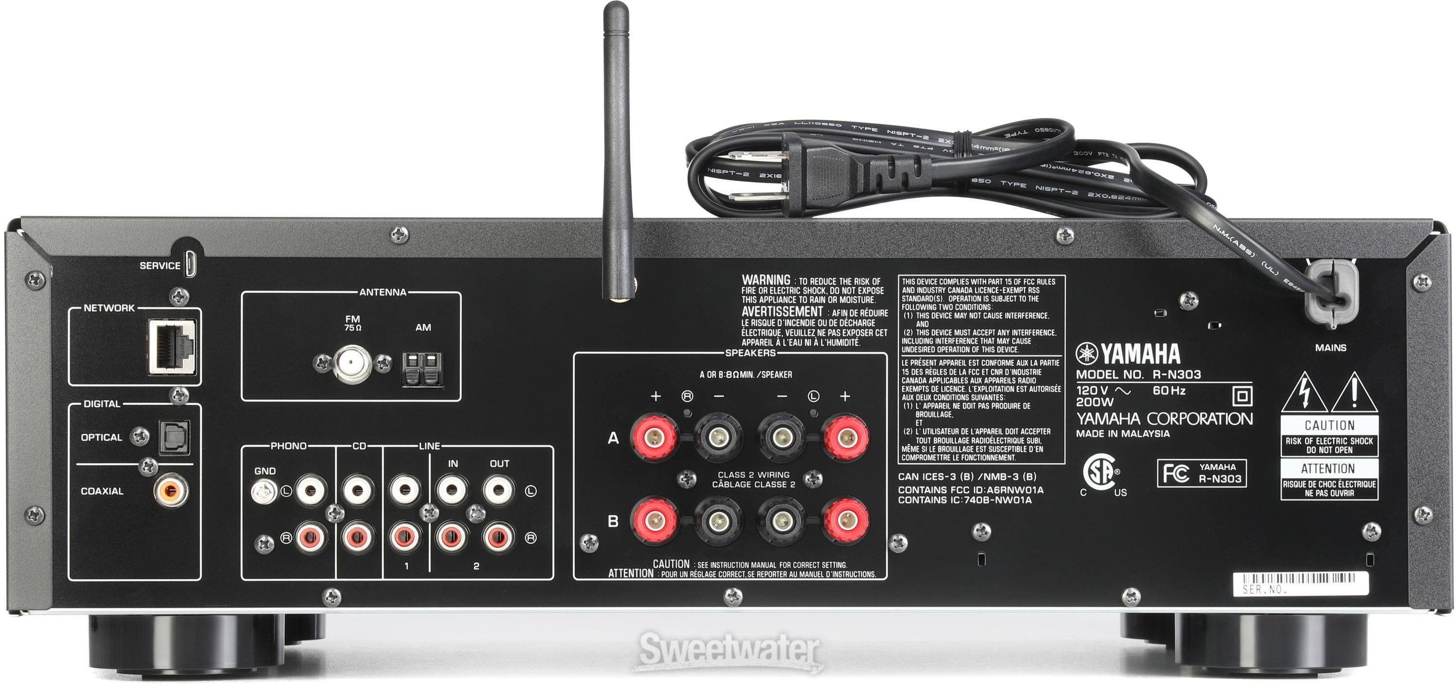 Yamaha R-N303 Stereo Network Receiver - Black | Sweetwater
