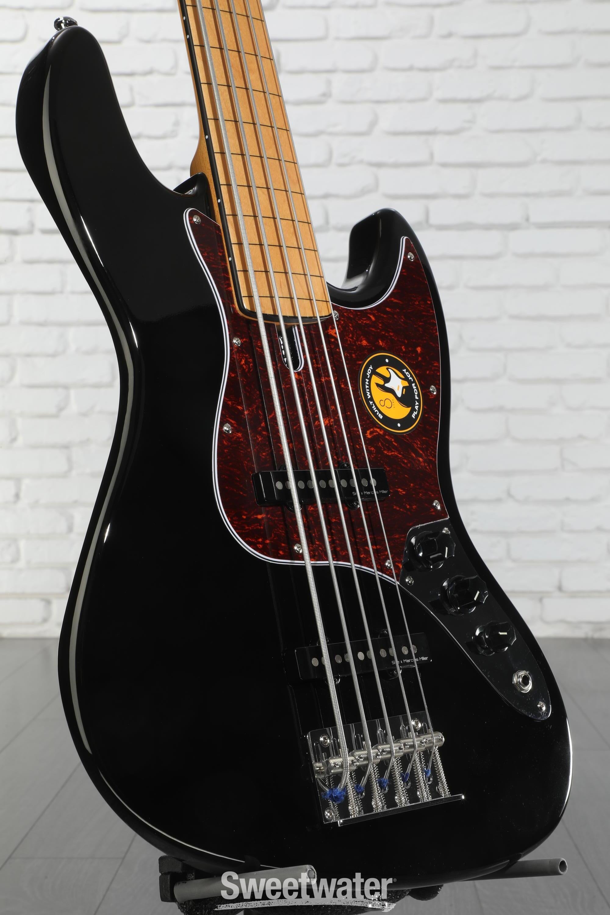 Photo of Sire Marcus Miller V5 5-string Fretless Electric Bass Guitar - Black