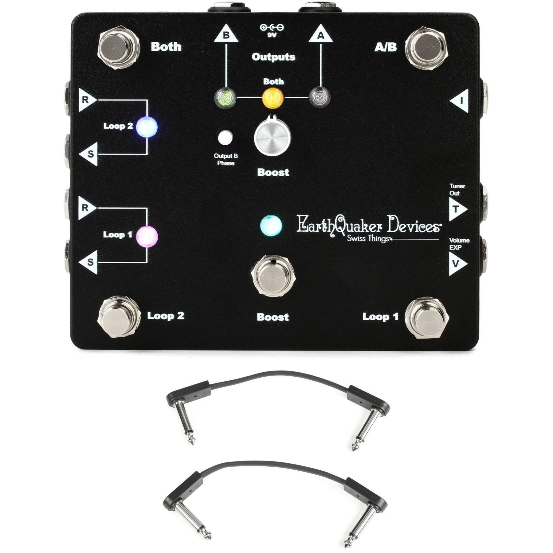 EarthQuaker Devices Swiss Things Pedalboard Reconciler with EBS Patch  Cables | Sweetwater