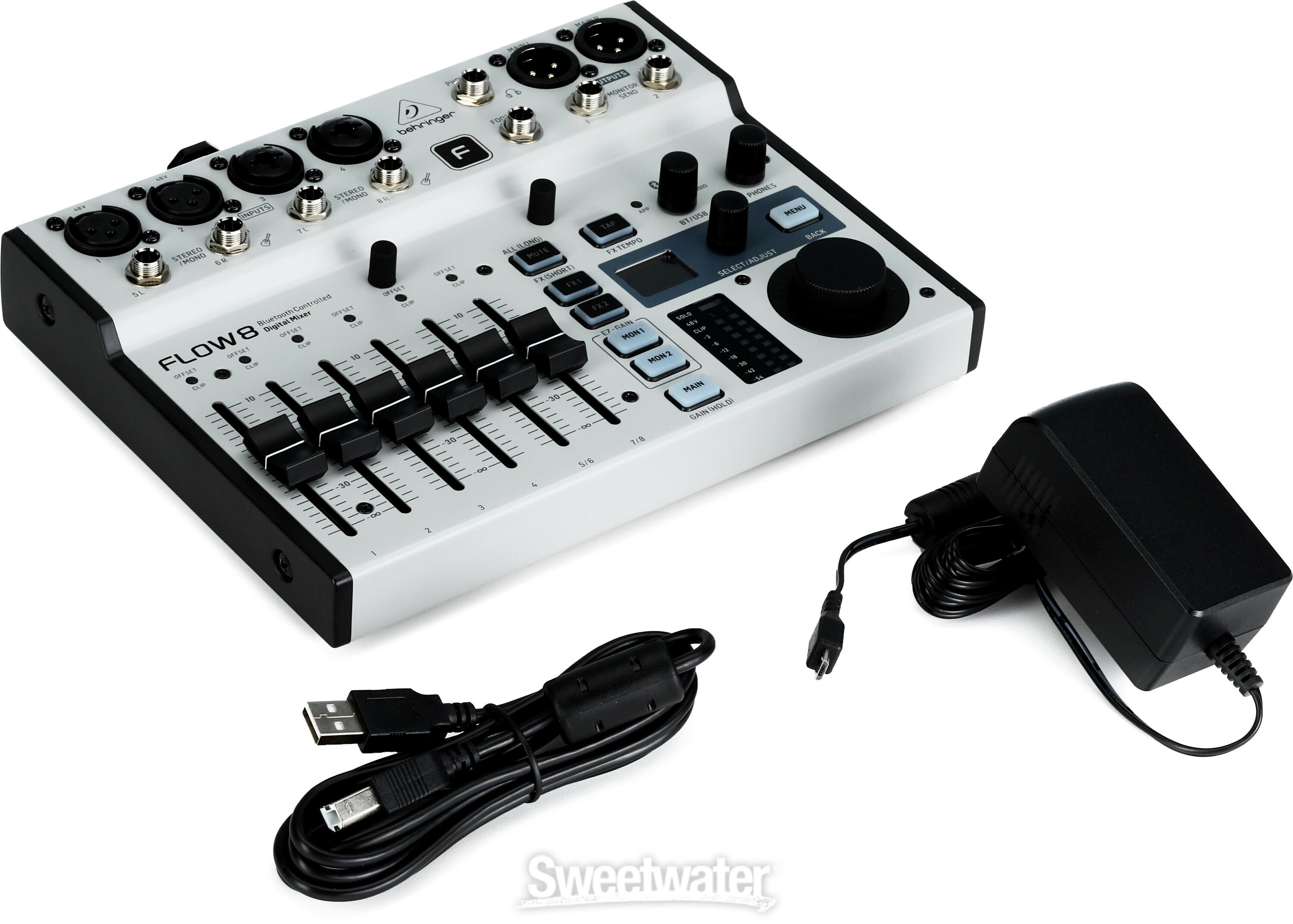 Behringer FLOW 8 8-input Digital Mixer with Bluetooth | Sweetwater