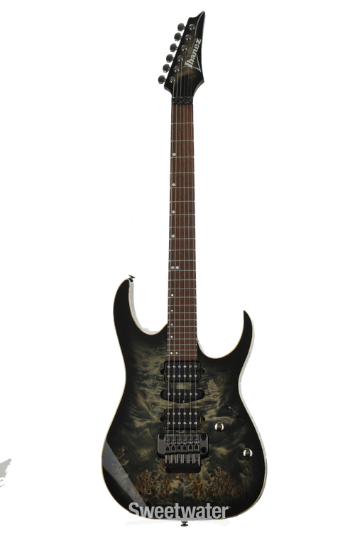 ギター Ibanez Premium Series RG1070PBZ Ibanez RG Premium RG1070PBZ - Charcoal Black Burst | Sweetwater