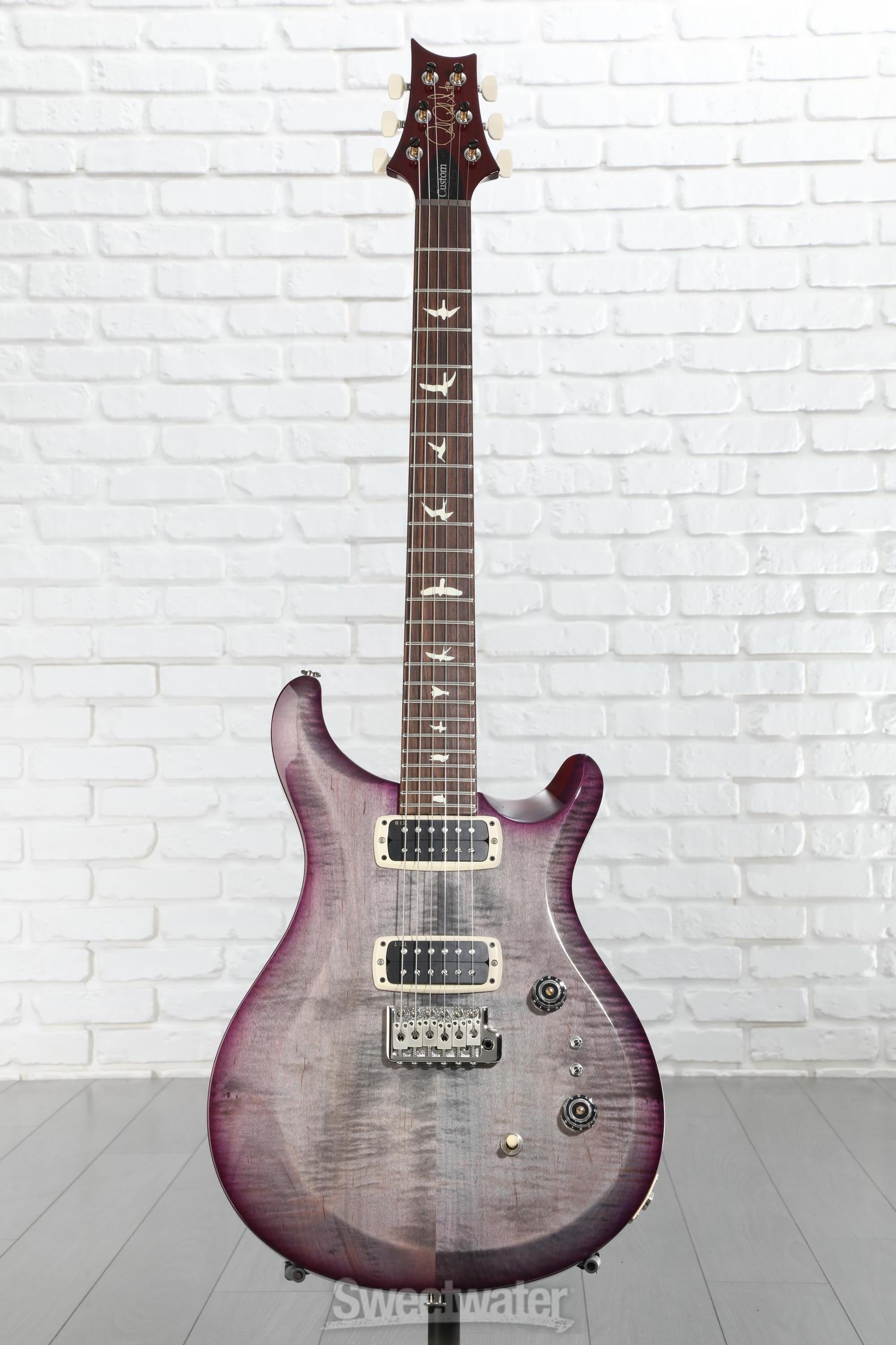 PRS S2 Custom 24-08 Electric Guitar - Faded Gray Black Purple