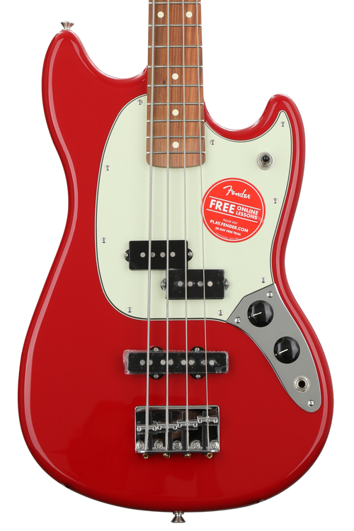 Fender Mustang PJ Bass - Torino Red w/ Pau Ferro Fingerboard
